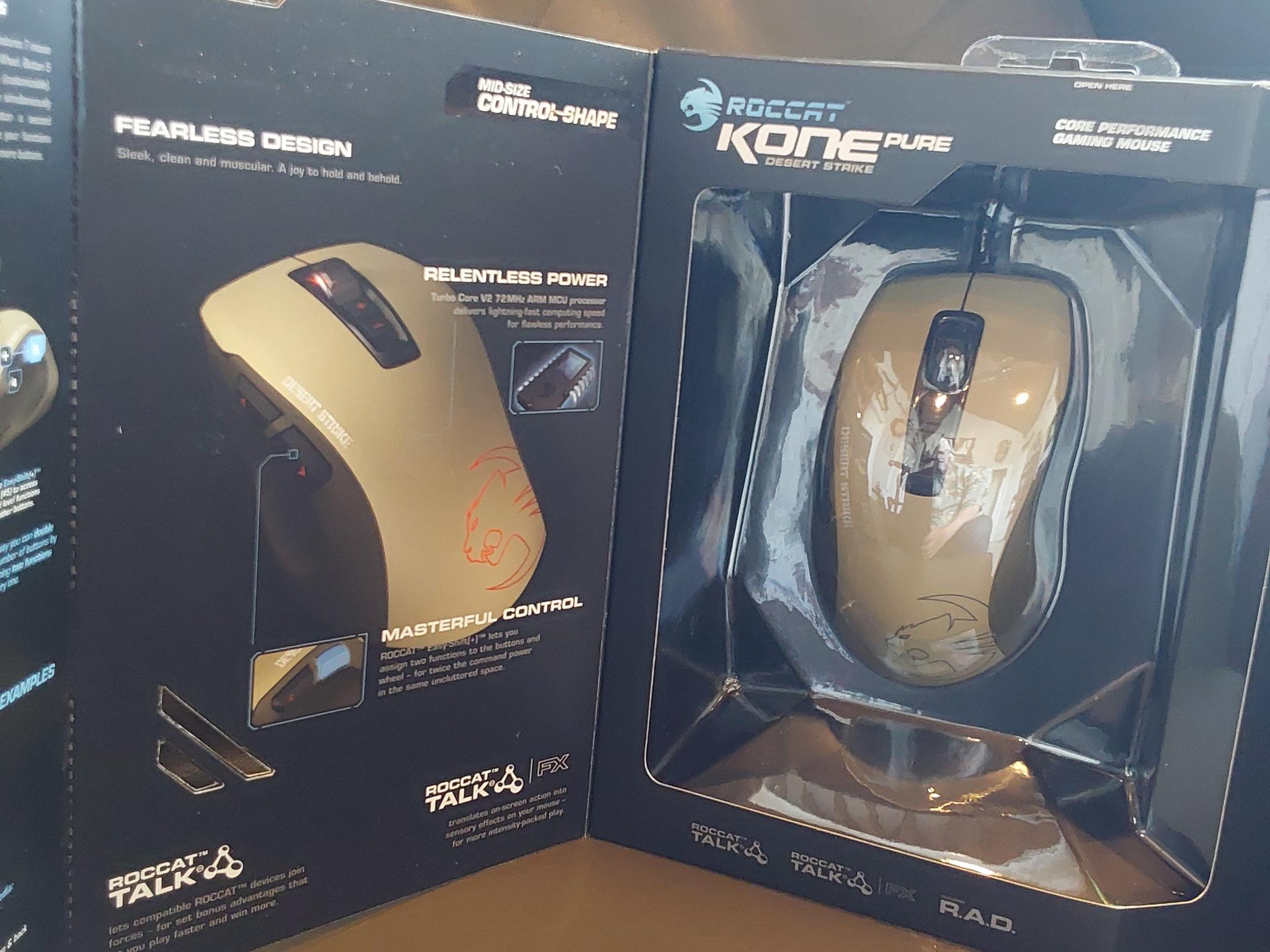 ROCCAT KONE Pure Military Edition Core Performance, USB Wired Optical Gaming Mouse - Desert Strike