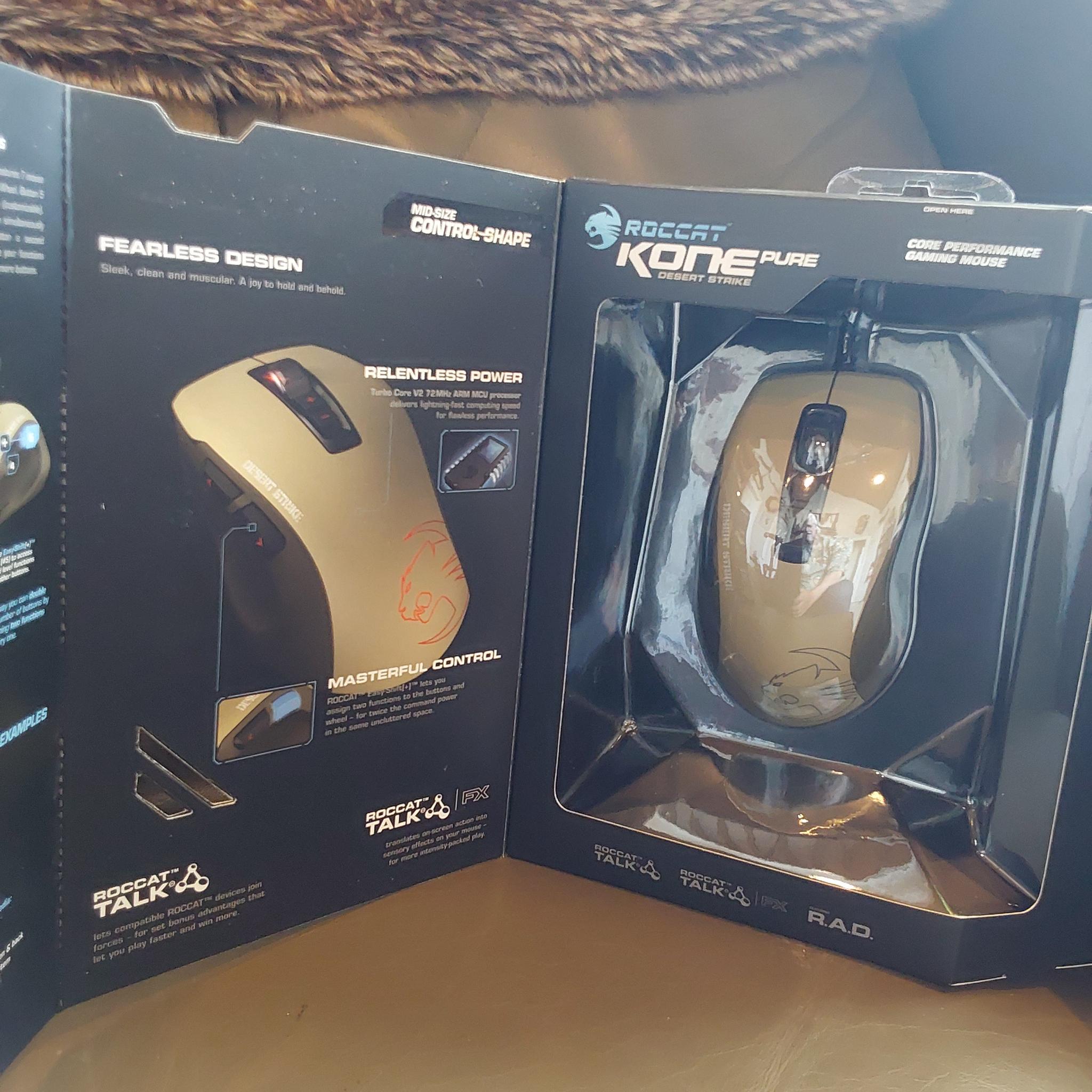 ROCCAT KONE Pure Military Edition Core Performance, USB Wired Optical Gaming Mouse - Desert Strike