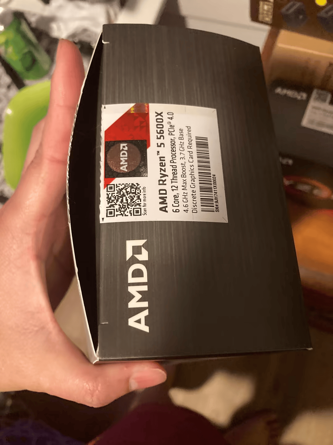 Open Box 5600x and Stock Cooler