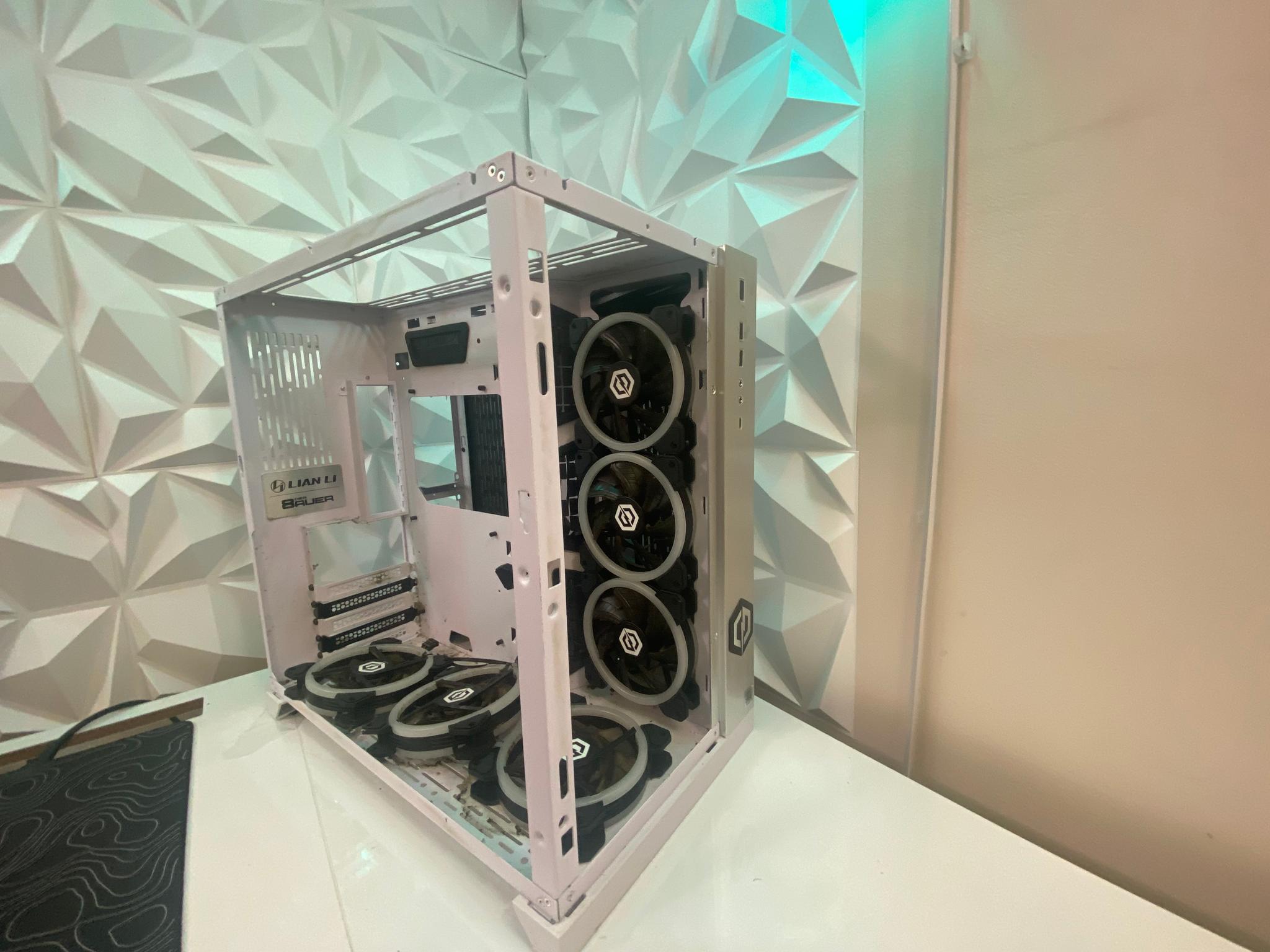 CyberPower White ATX PC Case – Bad Condition (As-Is)