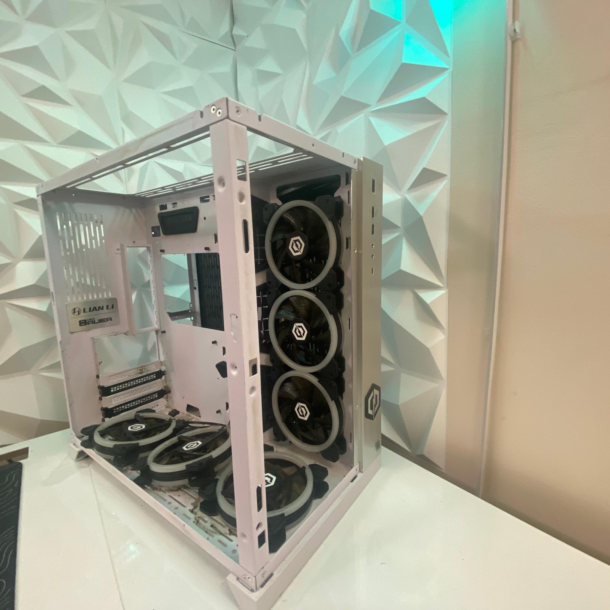CyberPower White ATX PC Case – Bad Condition (As-Is)