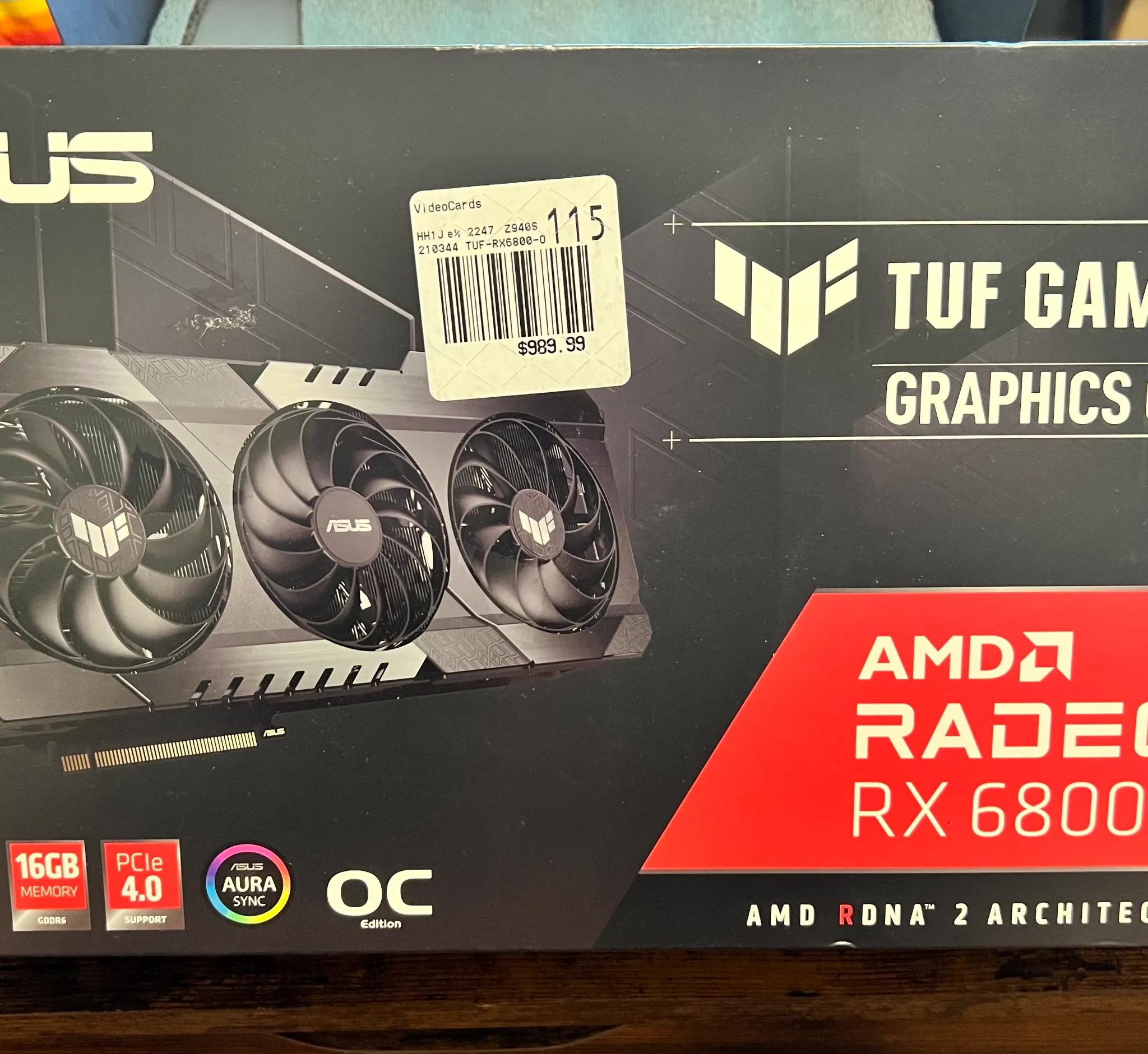 ASUS Radeon RX 6800 TUF Gaming