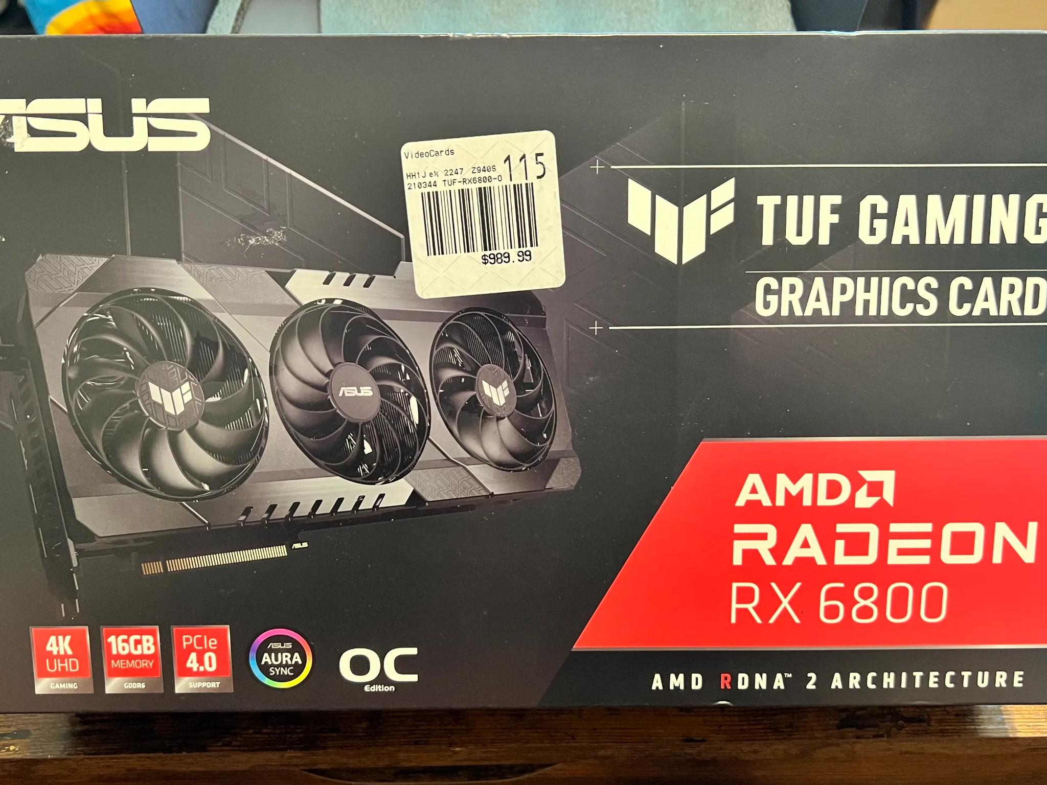 ASUS Radeon RX 6800 TUF Gaming