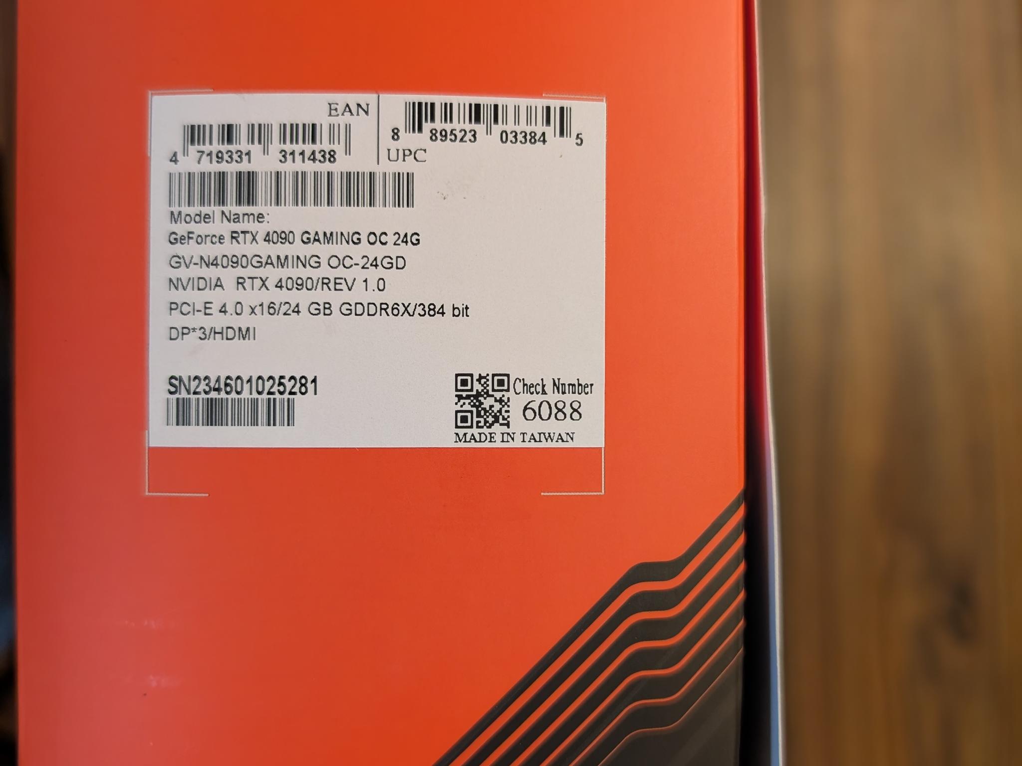 Gigabyte GAMING OC GeForce RTX 4090