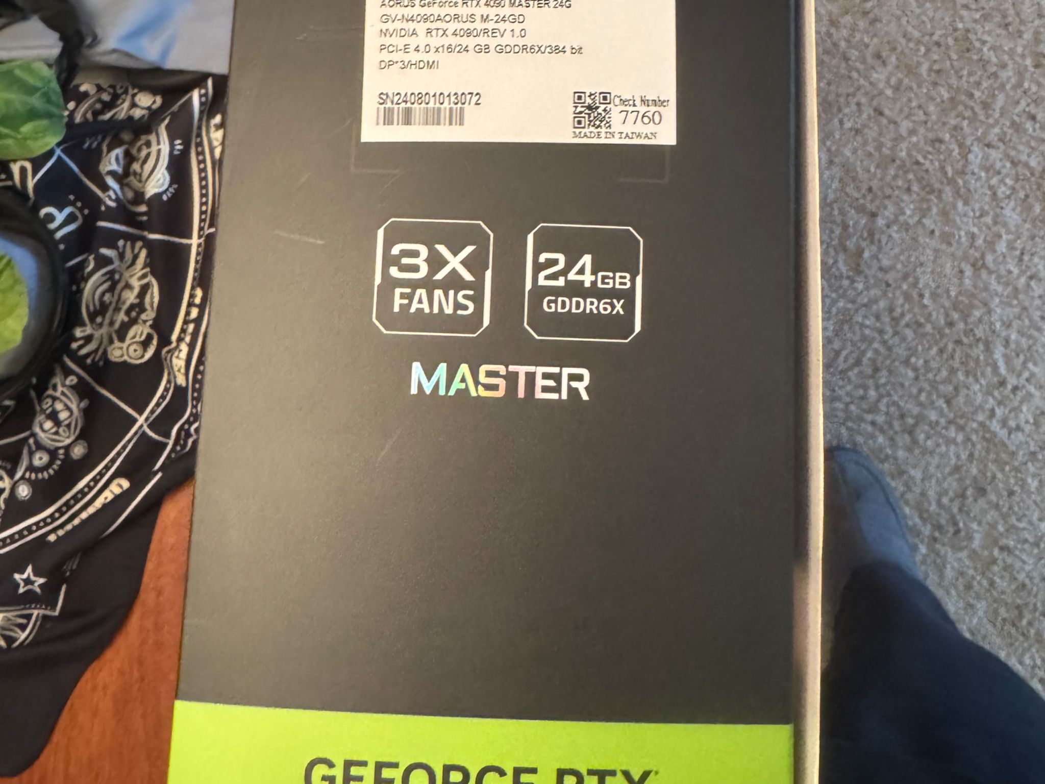 **For Sale** GeForce Rtx 4090 Gigabyte Aorus Master