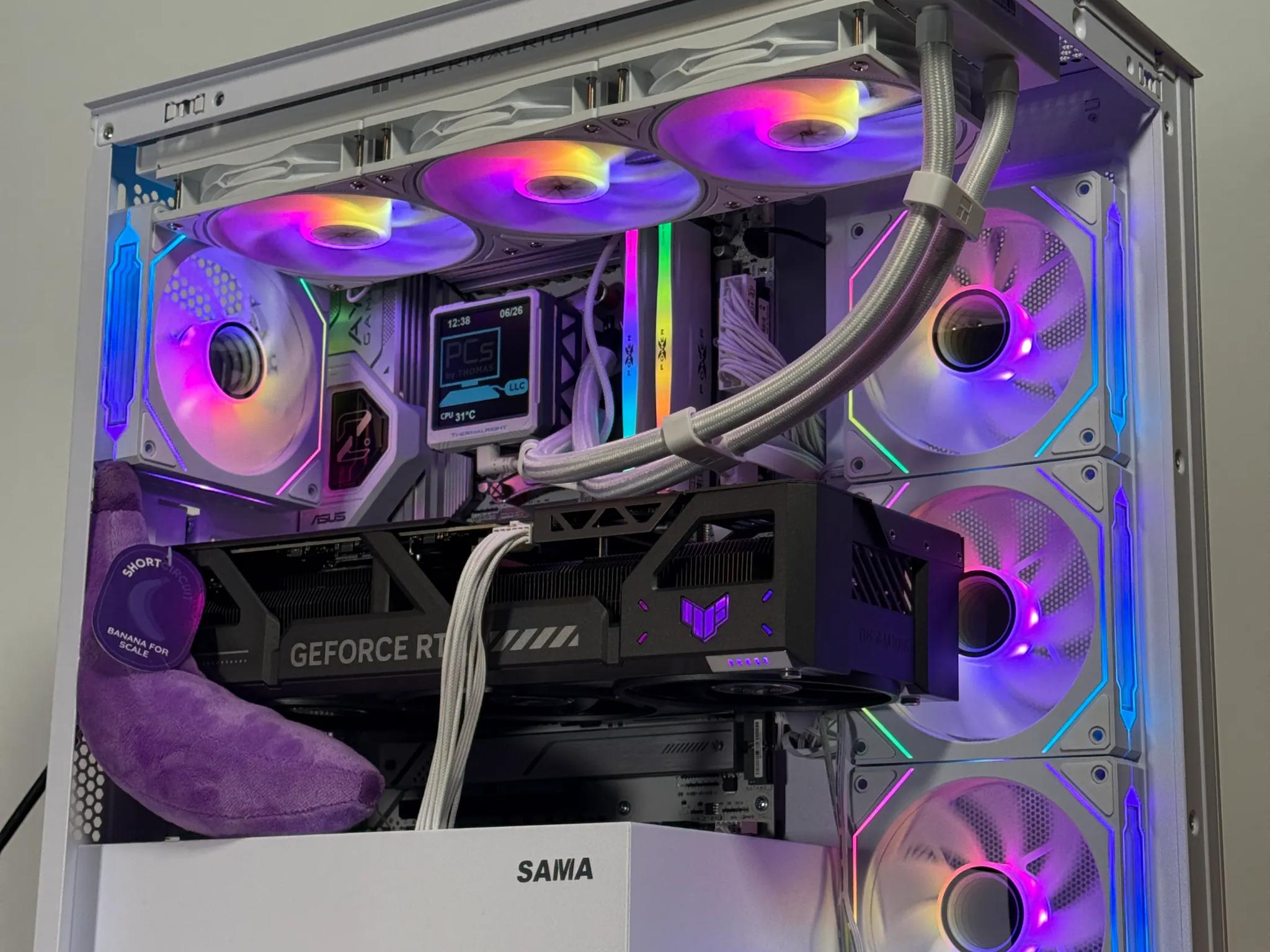 Ryzen 9800x3d RTX 5080 White Gaming PC