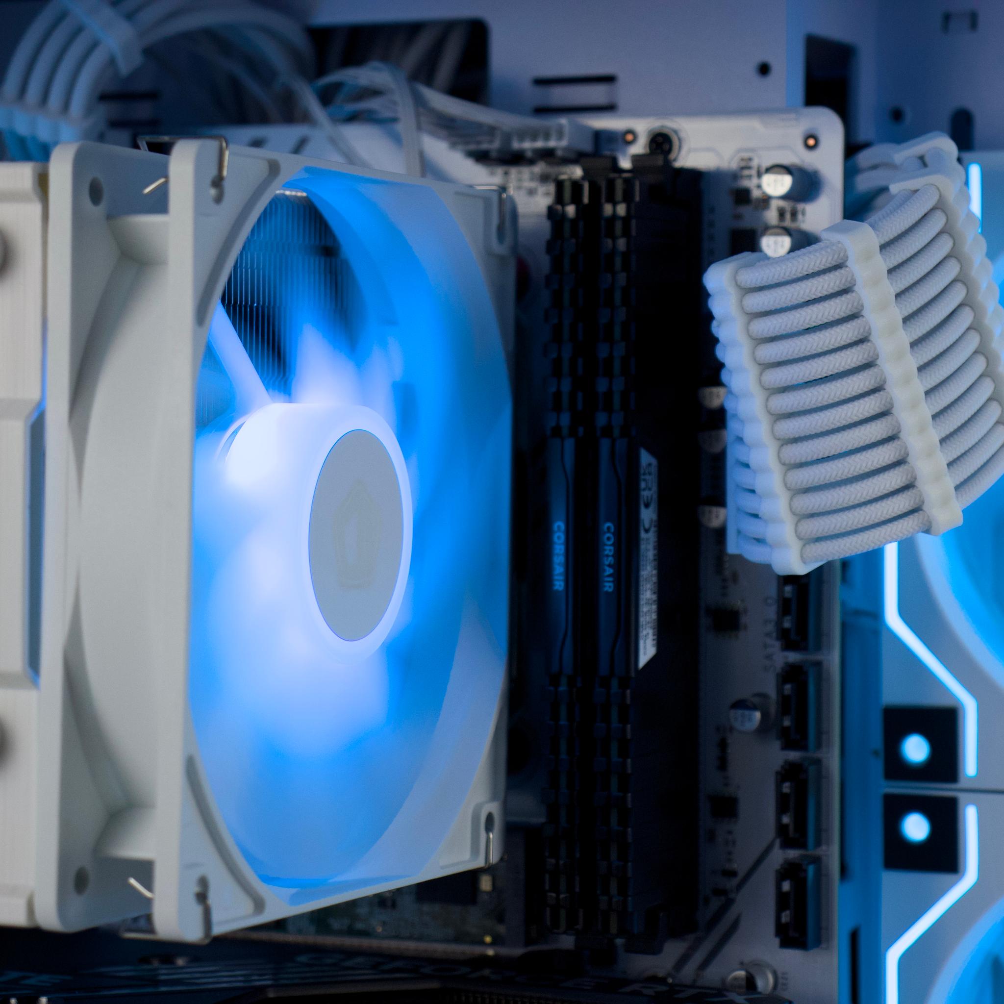 🧊❄️🧊 White Gaming PC – RTX 5060, Ryzen 5 5600X, 32GB RAM, 960GB SSD - WiFi, BlueTooth 🧊❄️🧊