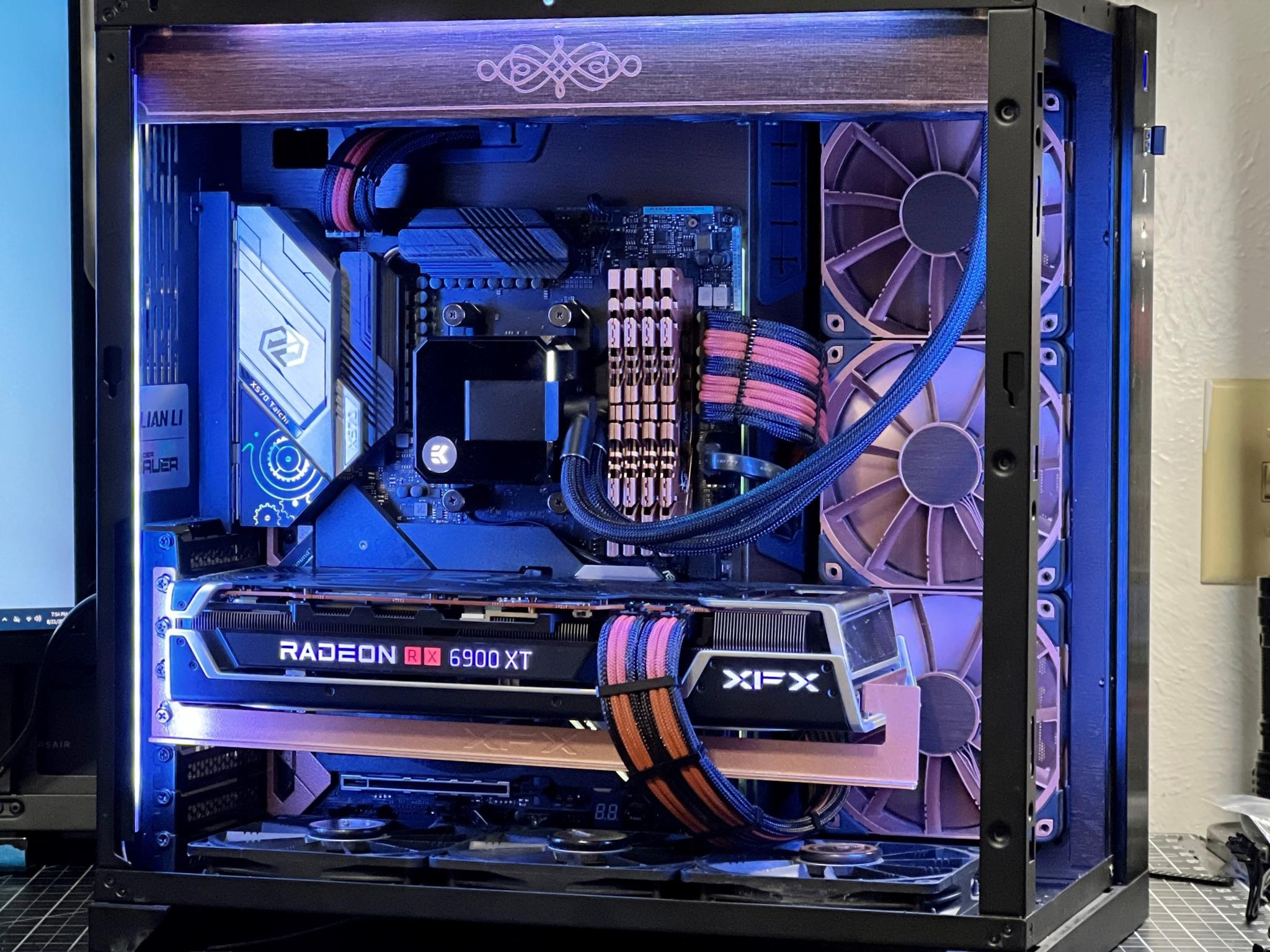 High-end gaming PC with a unique steampunk aesthetic - 5800X3D/6900 XT/32GB RAM