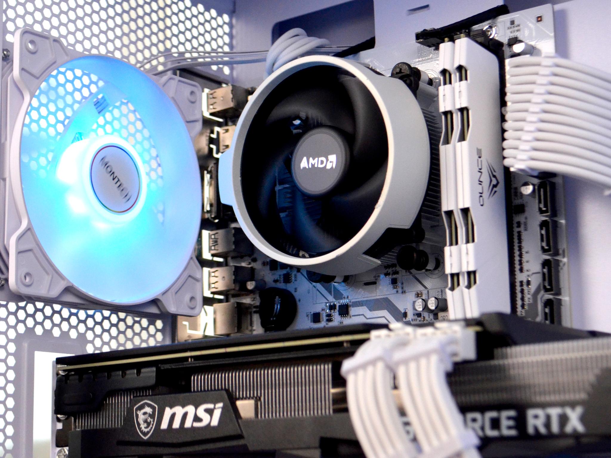 𝗺𝘆𝘀𝘁𝗶𝗰 | Ryzen 5 5500, RTX 3070, 32GB RAM | 1440p White Gaming PC