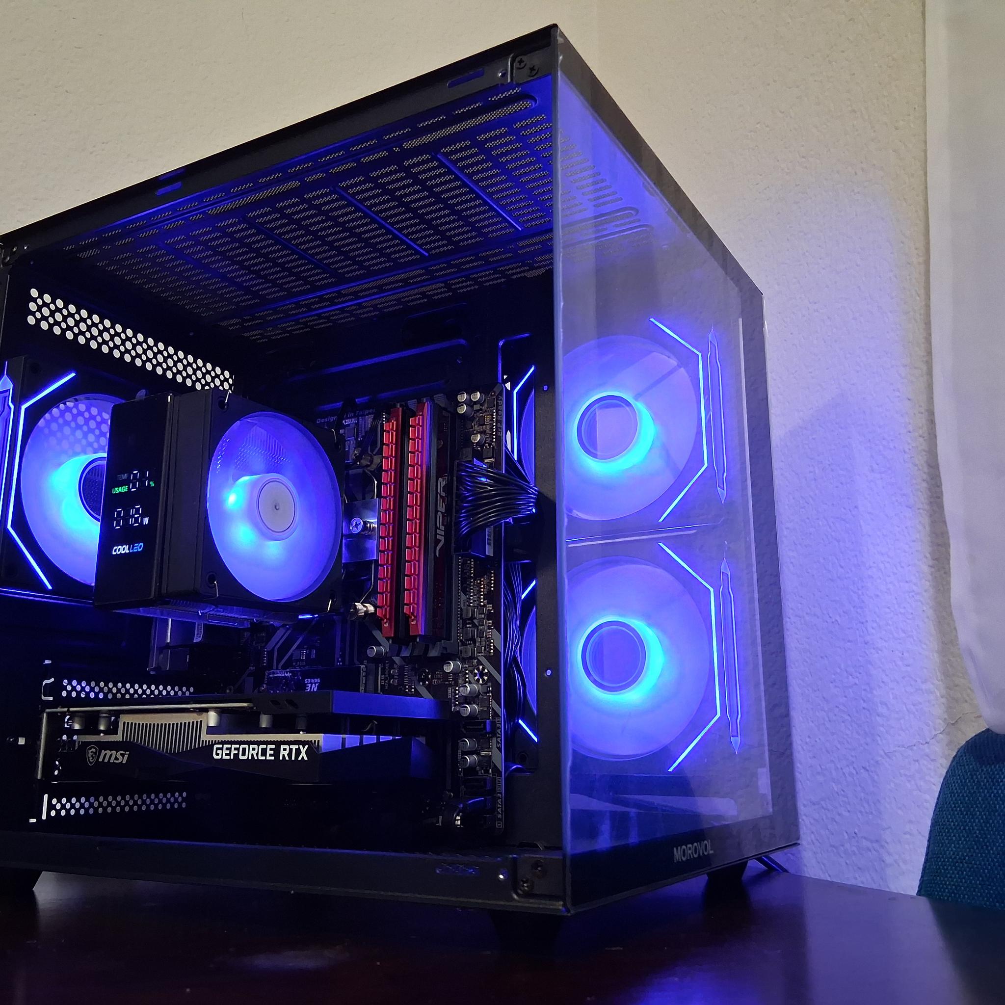 UDGX Entry Gaming PC – DragonViper Red Edition  Ryzen 5 + RTX 3050  Plug & Play Bundle  Win11 Ready
