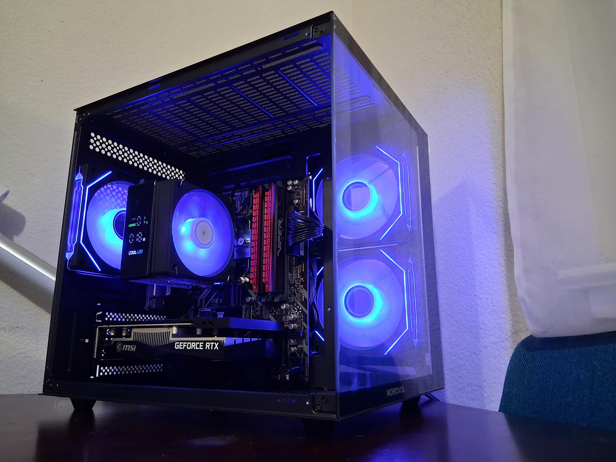 UDGX Entry Gaming PC – DragonViper Red Edition  Ryzen 5 + RTX 3050  Plug & Play Bundle  Win11 Ready