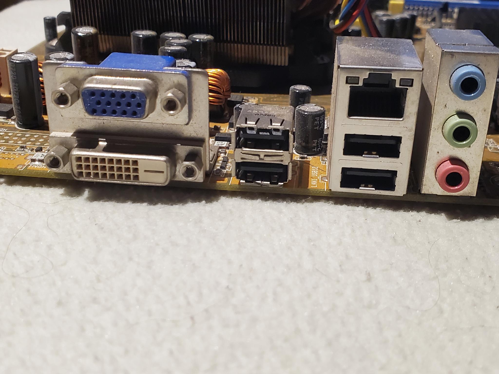Asus M2N-VM DVI Motherboard | AMD Athlon x2 6000+ | 4GB Ram | Heatsink | I/O Shield |