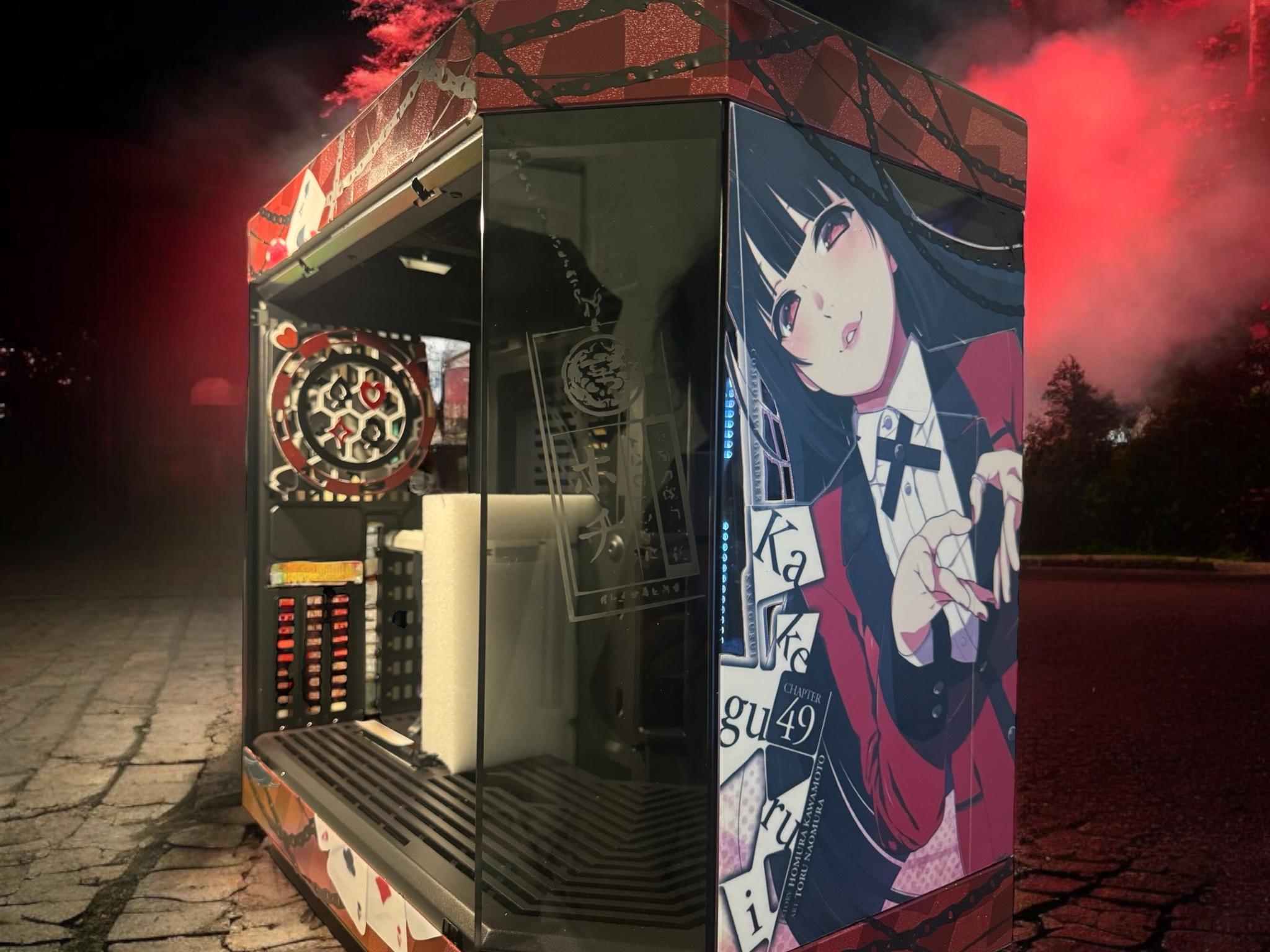 Custom Kakegurui Themed PC case - Let’s Gamble!