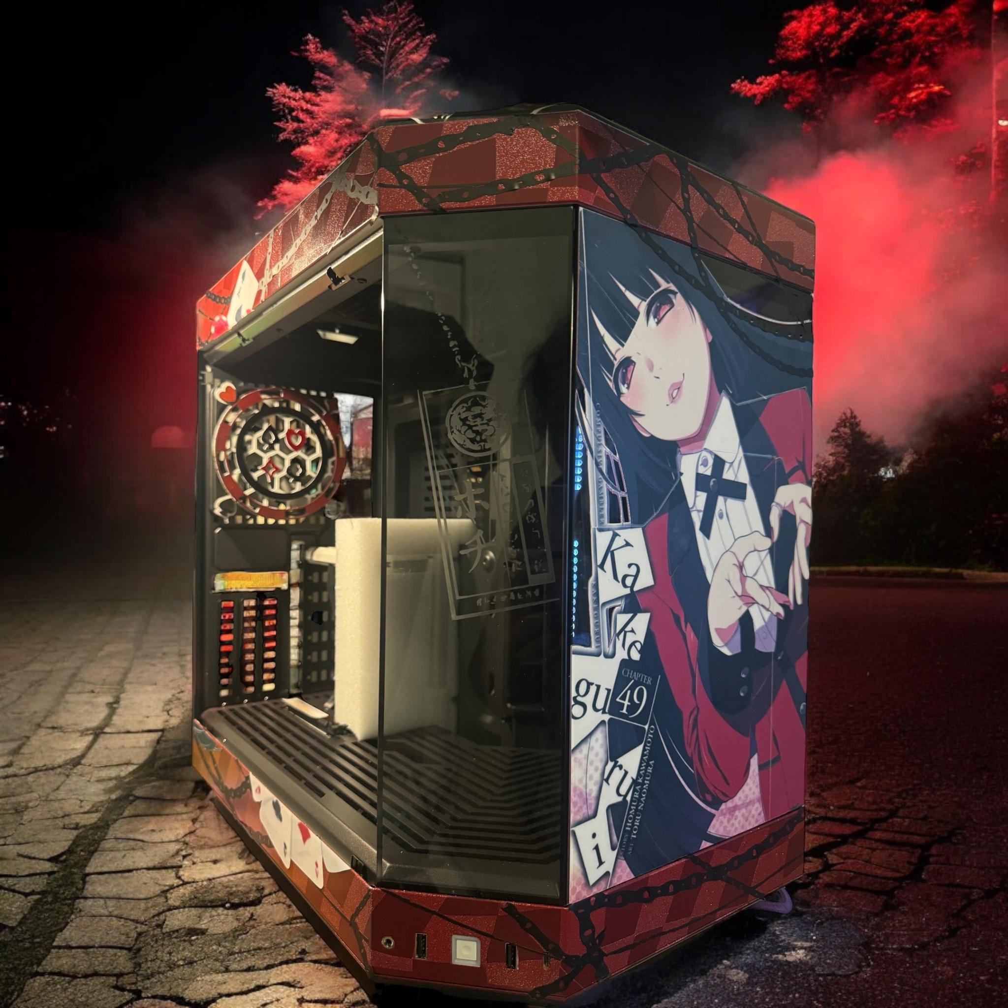 Custom Kakegurui Themed PC case - Let’s Gamble!