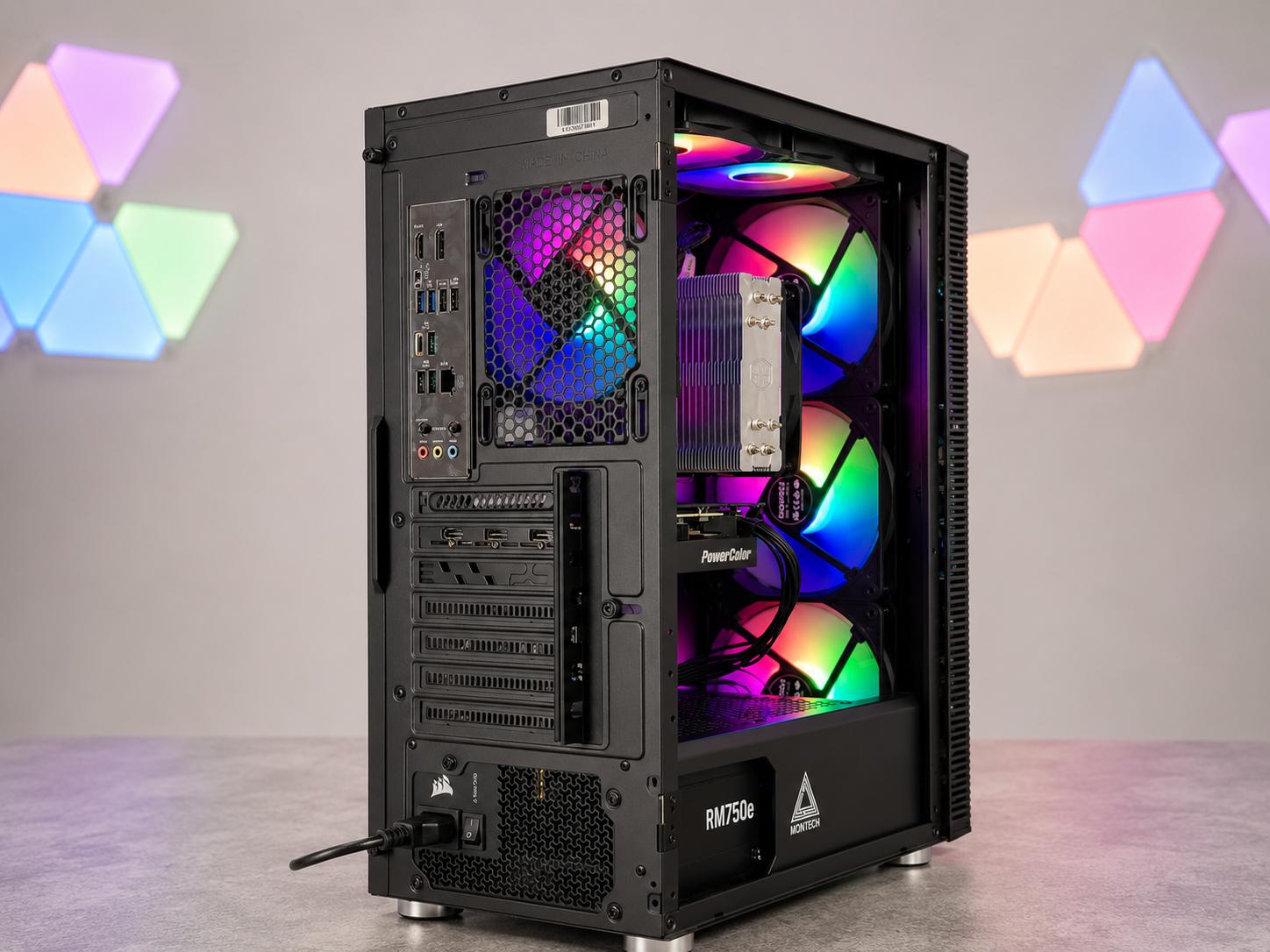 🌌🟣 GALACTIC Gaming PC | RX 9060 XT 16GB | Ryzen 5 9600x | 16GB | 1TB NVME | Free Shipping