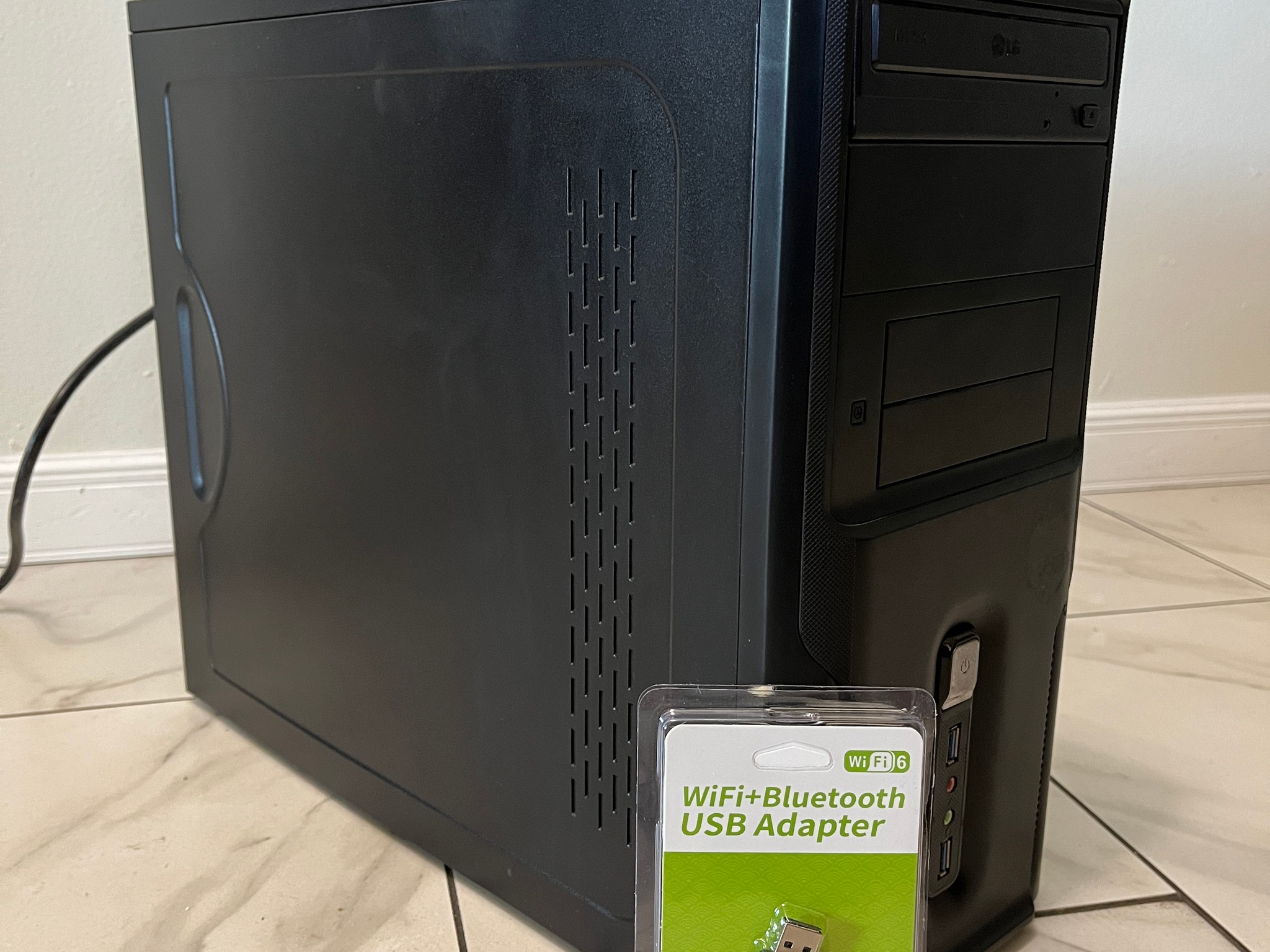 NVIDIA RTX 2060, Intel Core i5-7500, 16GB RAM, 480 GB SSD - Sleeper Office Gaming PC w/ Wi-Fi & BT