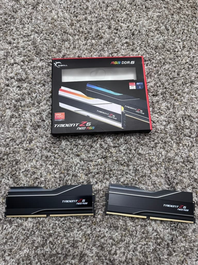 G.SKILL Trident Z5 Neo RGB 64GB (2 x 32GB) - DDR5 6000 - CL30 - Model F5-6000J3040G32GX2-TZ5NR