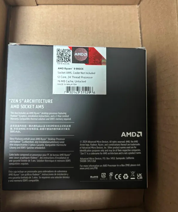 AMD Ryzen 9 9900X | Jawa