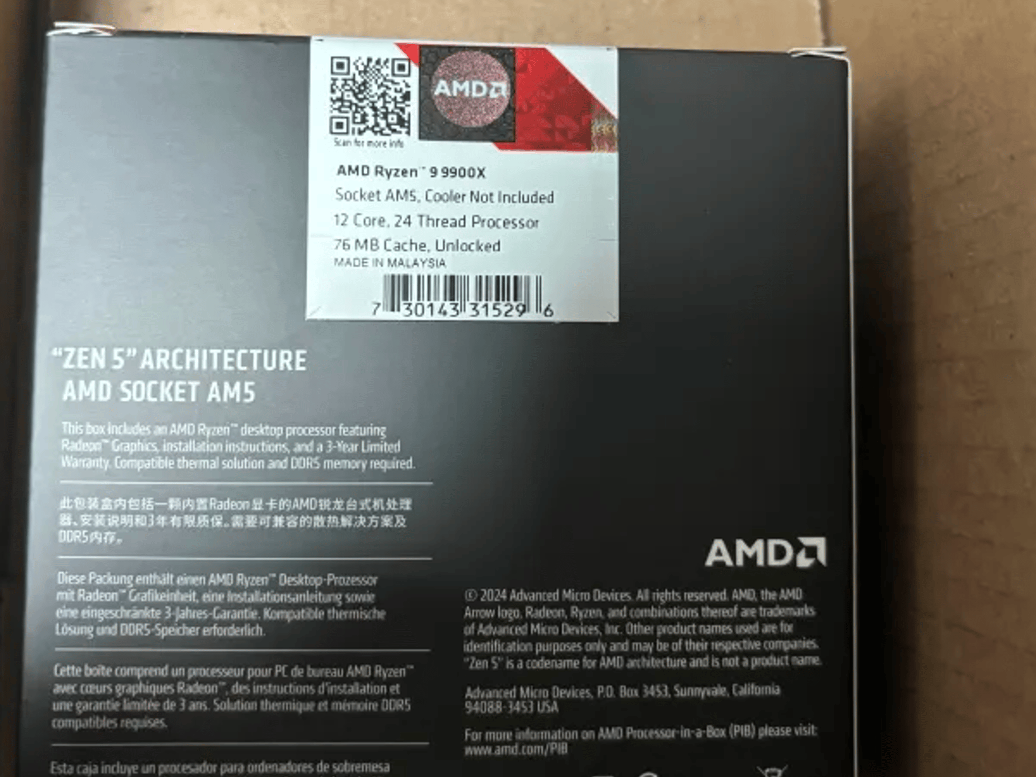 AMD Ryzen 9 9900X