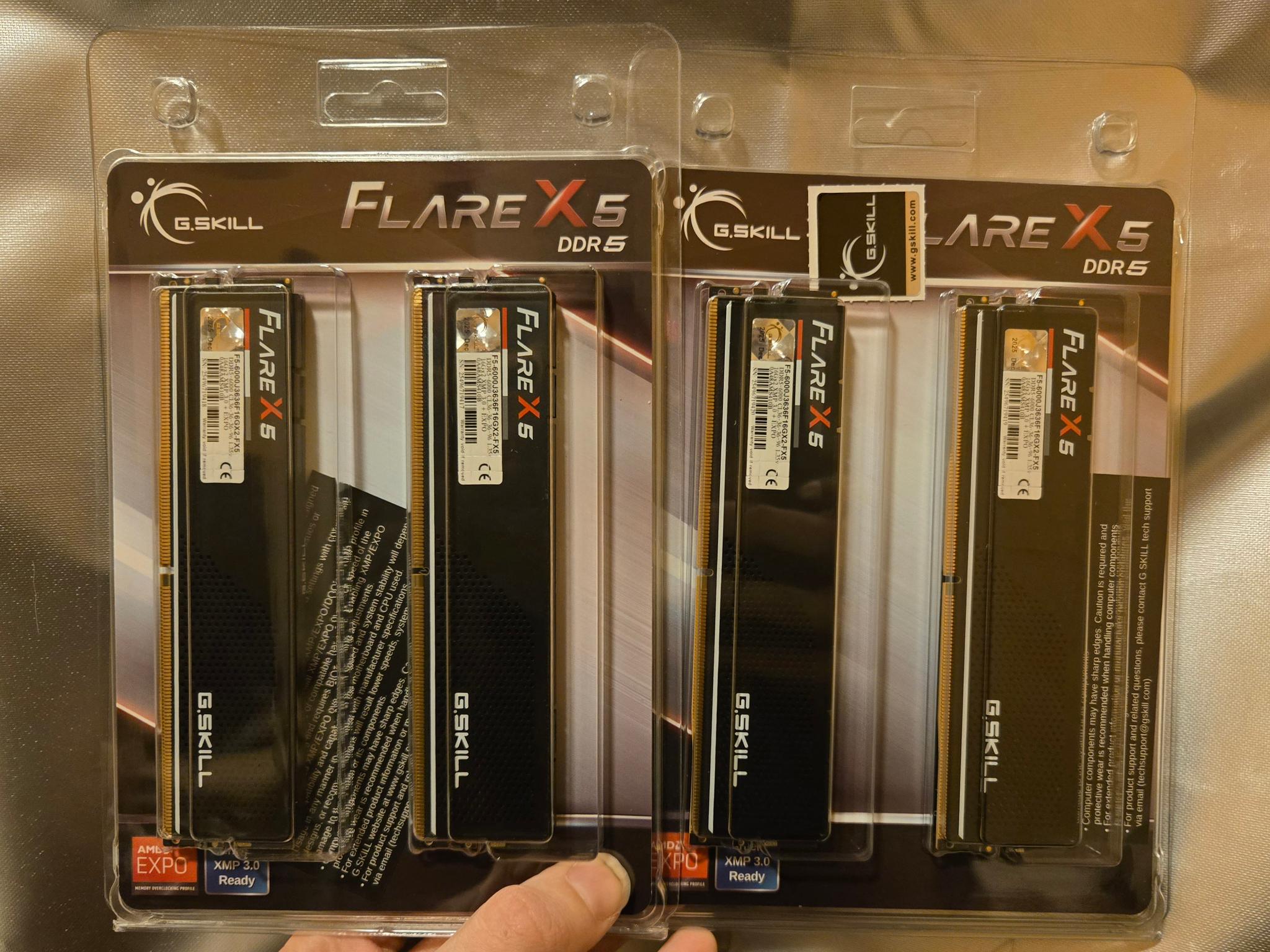 2x16GB DDR5-6000 C36 (G.Skill FlareX5) - BNIB