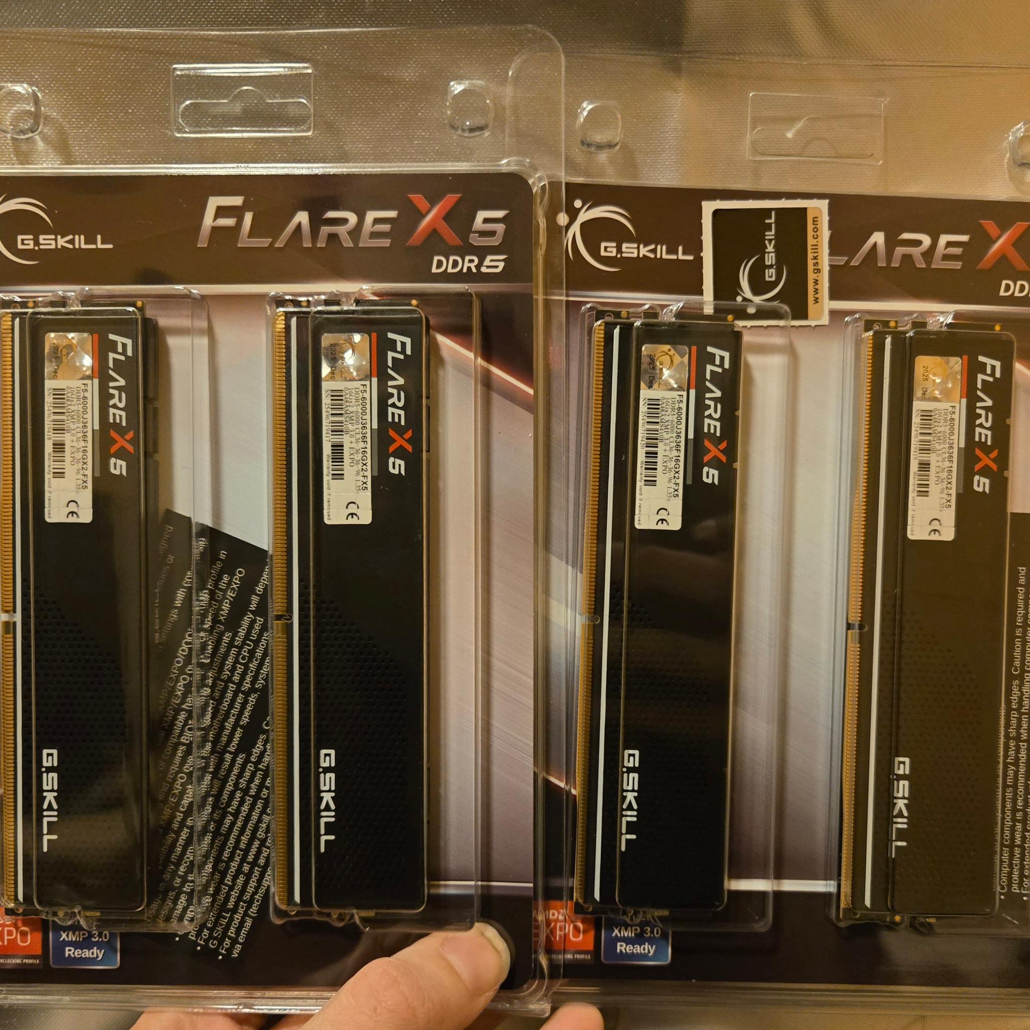 2x16GB DDR5-6000 C36 (G.Skill FlareX5) - BNIB