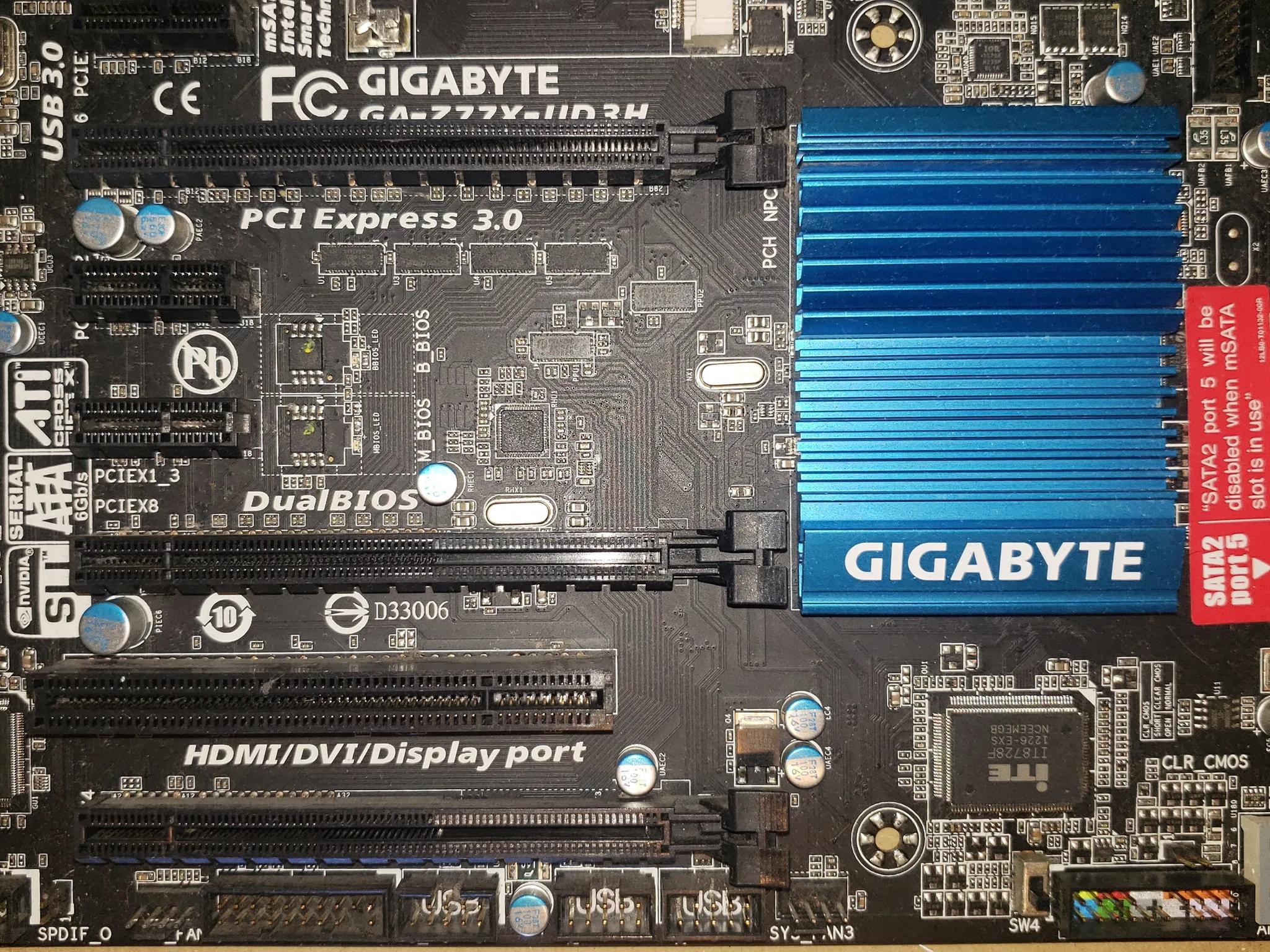 Gigabyte GA-Z77X-UD3H (rev. 1) LGA1155 (Tested and Working)