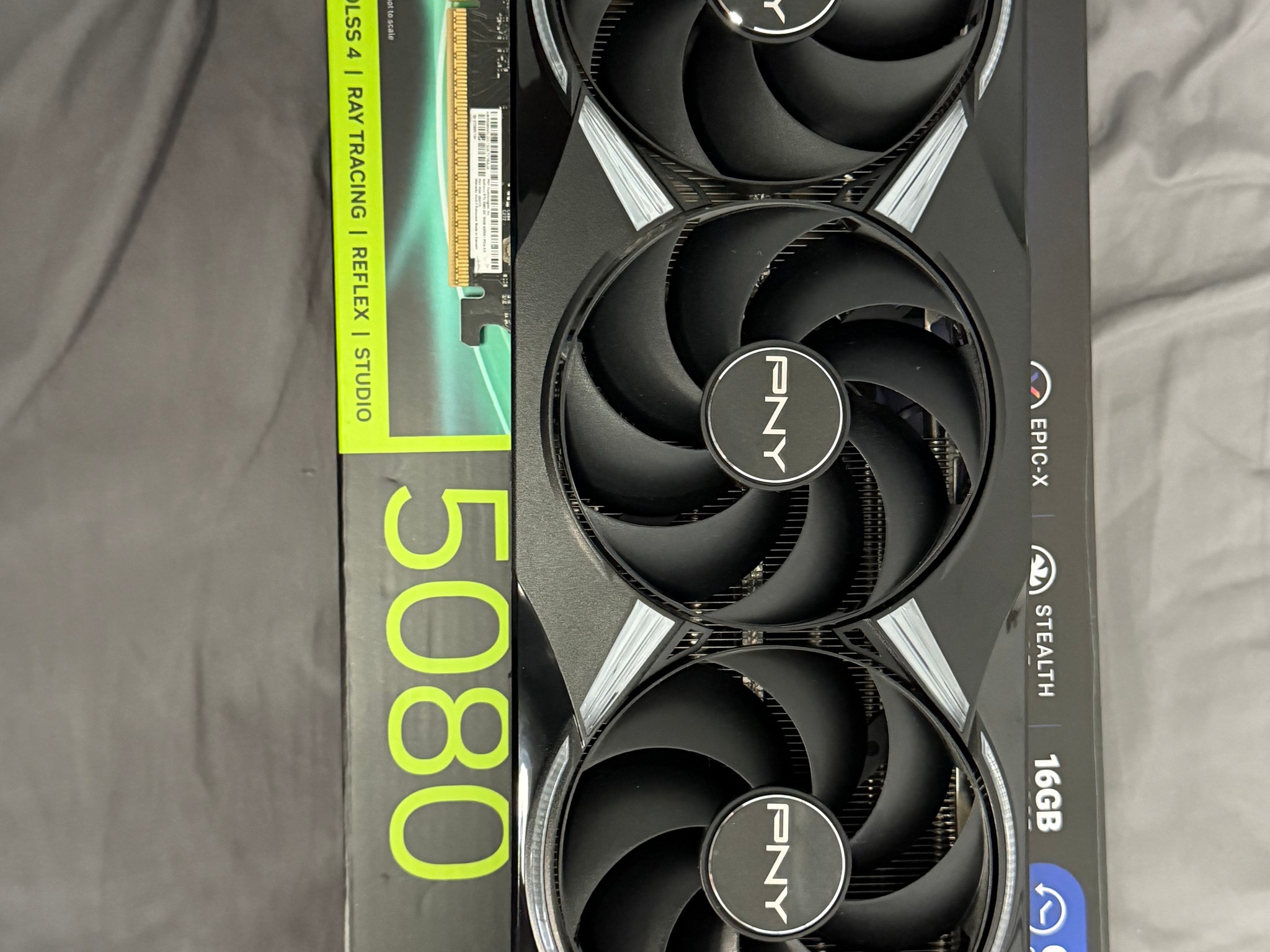 PNY GeForce RTX 5080 ARGB EPIC-X RGB Overclocked Triple Fan