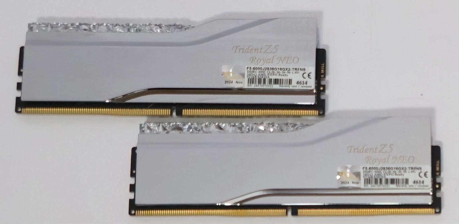 G.SKILL Trident Z5 Royal NEO RGB 32GB (2x16GB) 6000 28-36-36-96 AMD CL28 DDR5