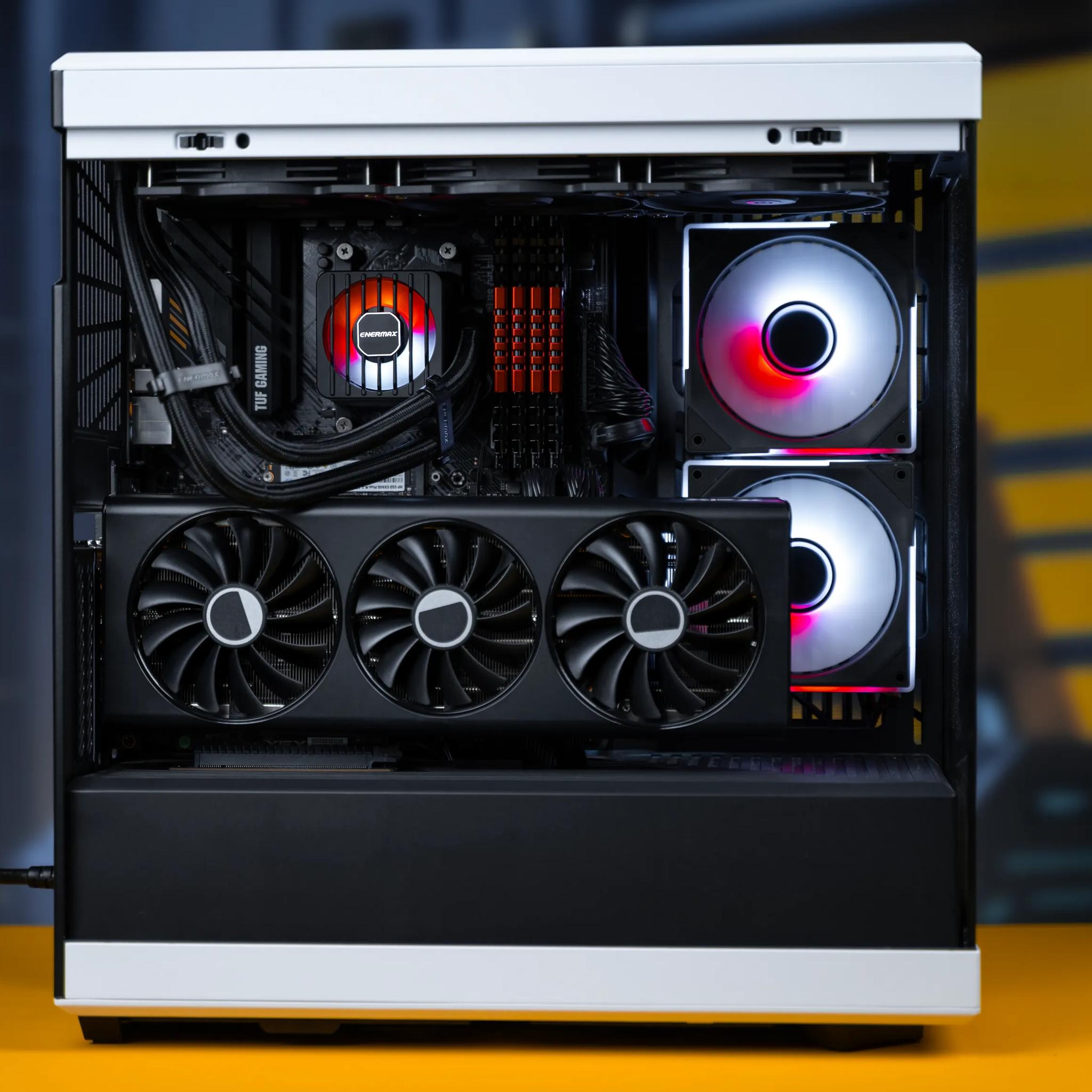 “Corpographa” RX 7700 XT Ryzen 7 32GB Windows 11 Pro 2TB Gaming PC Powerstation