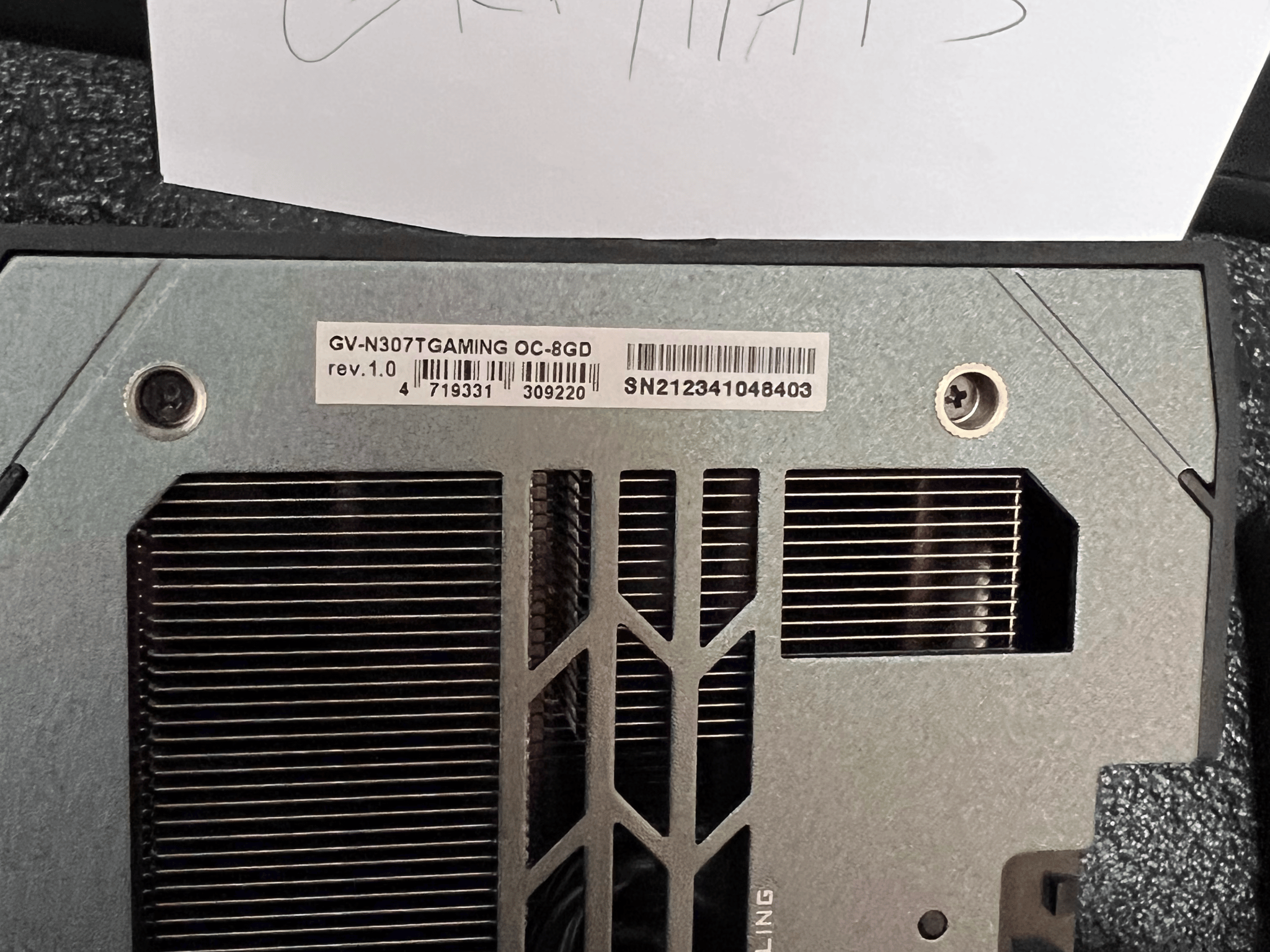 Gigabyte Gaming OC 3070Ti used