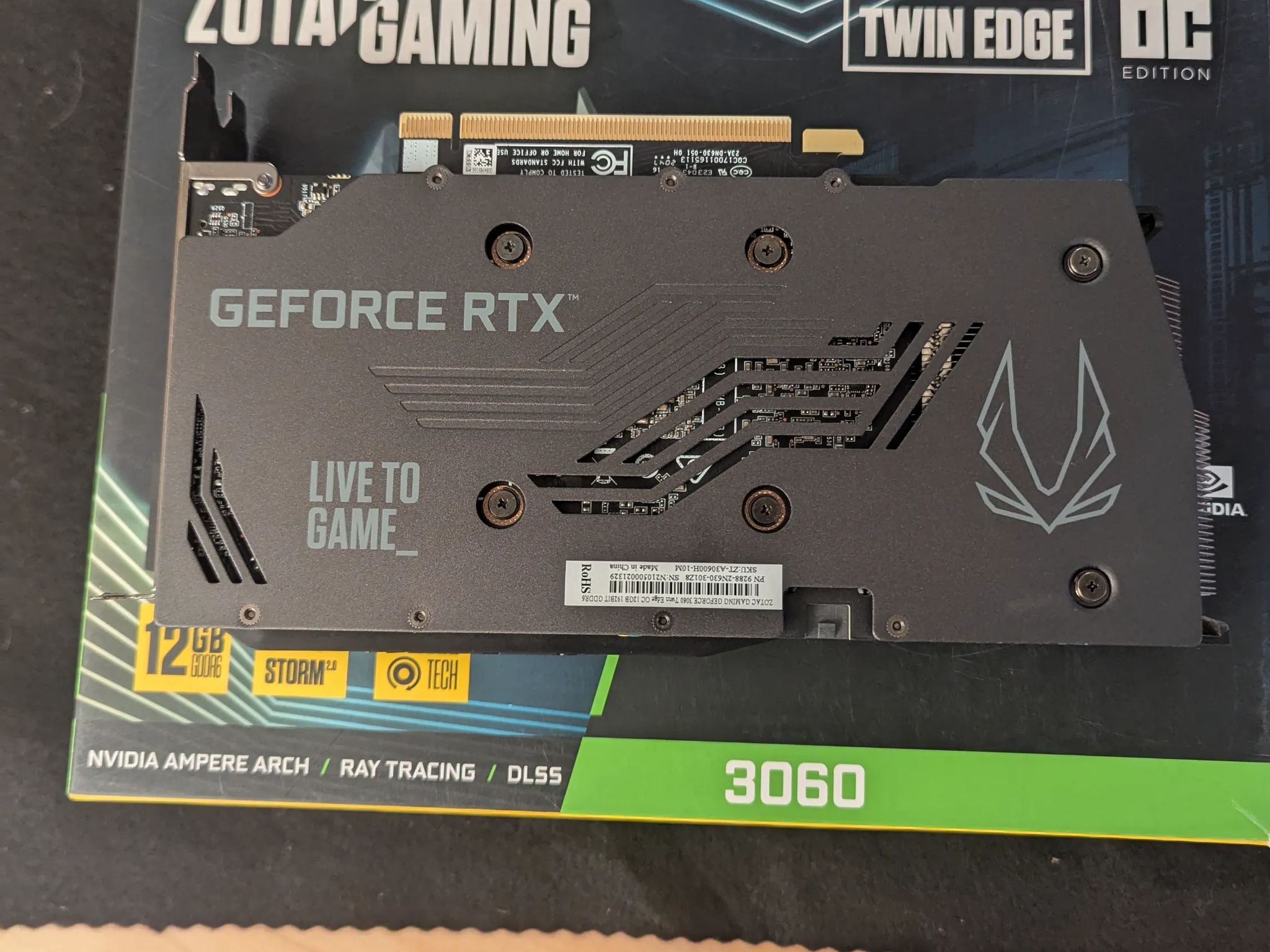 🌐 ZOTAC RTX 3060 Twin Edge 12GB