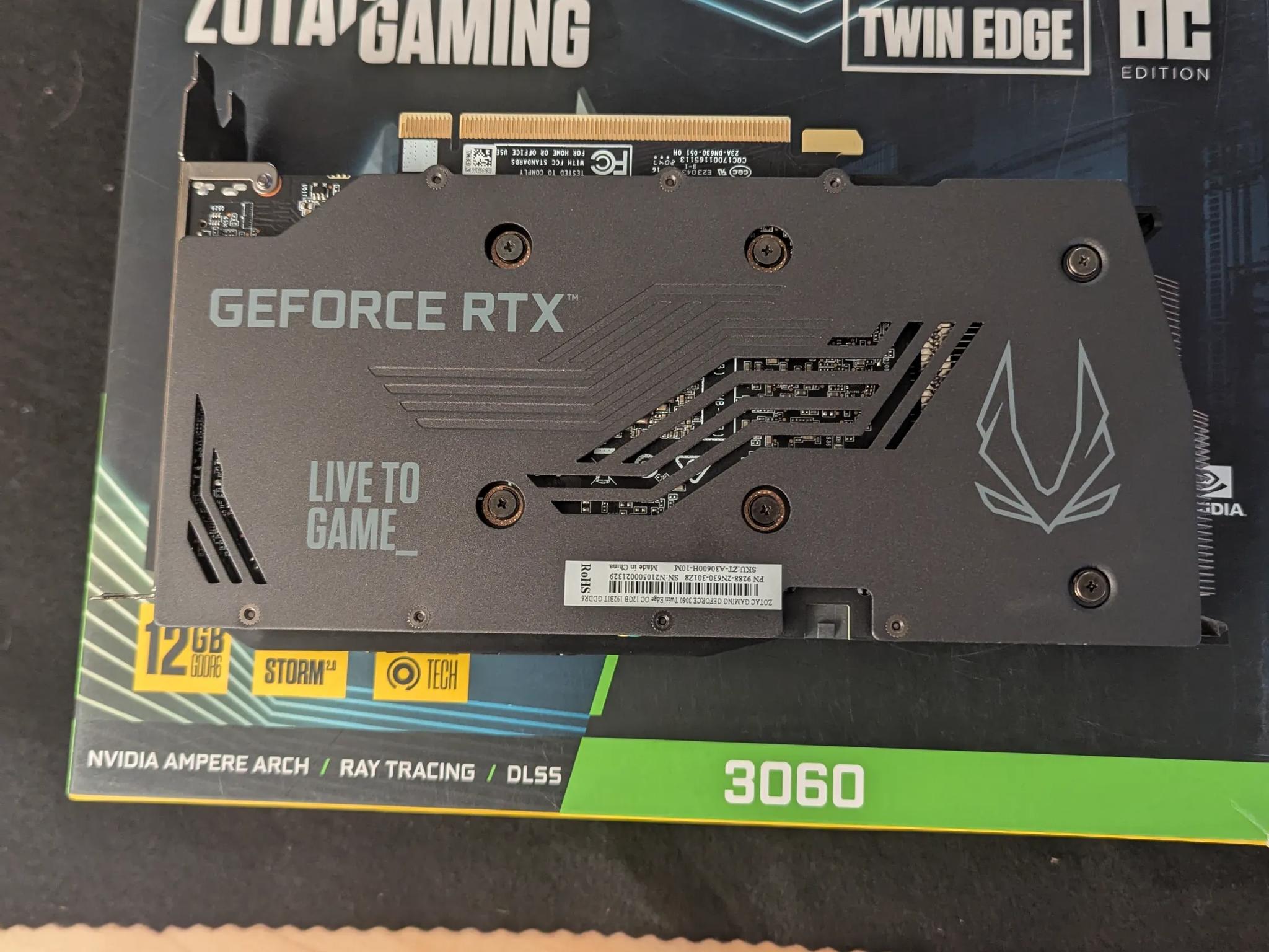 🌐 ZOTAC RTX 3060 Twin Edge 12GB