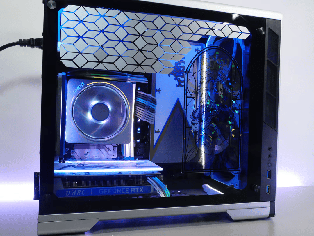 D'arc Lyte | Ryzen 5 5500, RTX 3050, 1tb nvme FGO theme ITX build