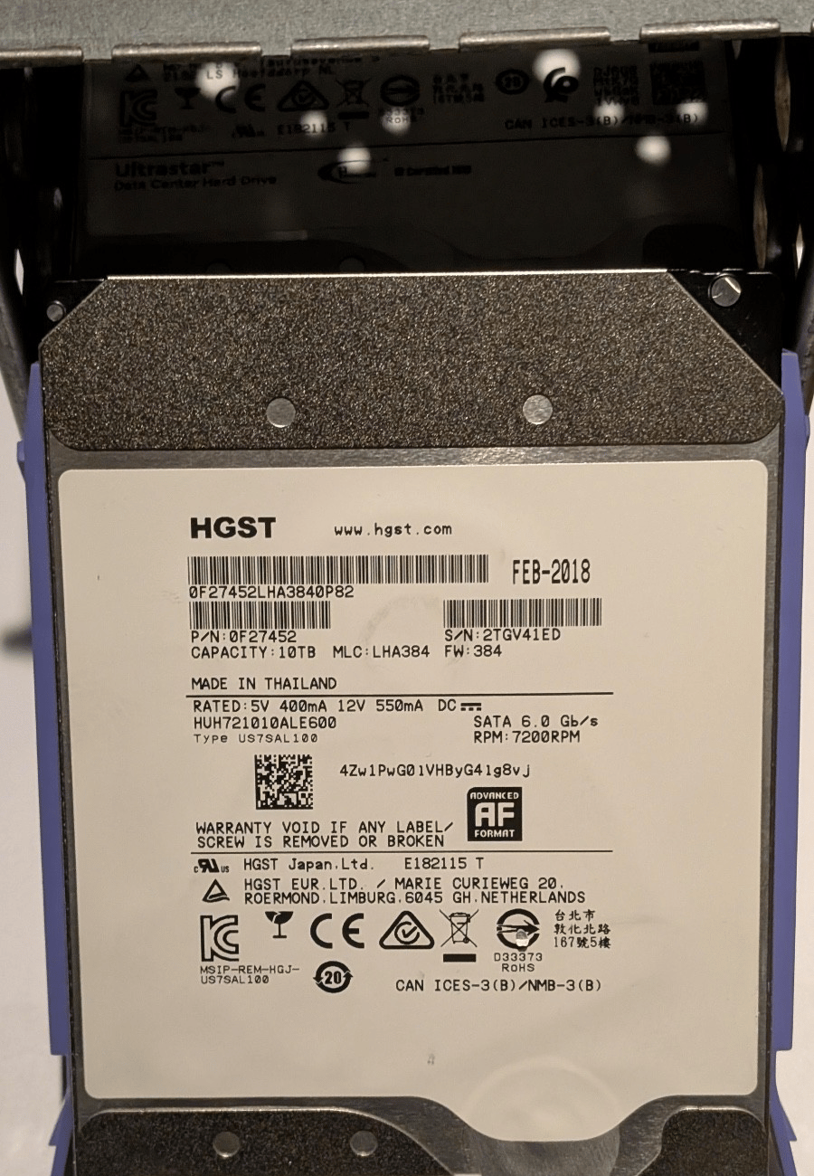 10TB HGST Ultrastar HC510 HUH721010ALE600