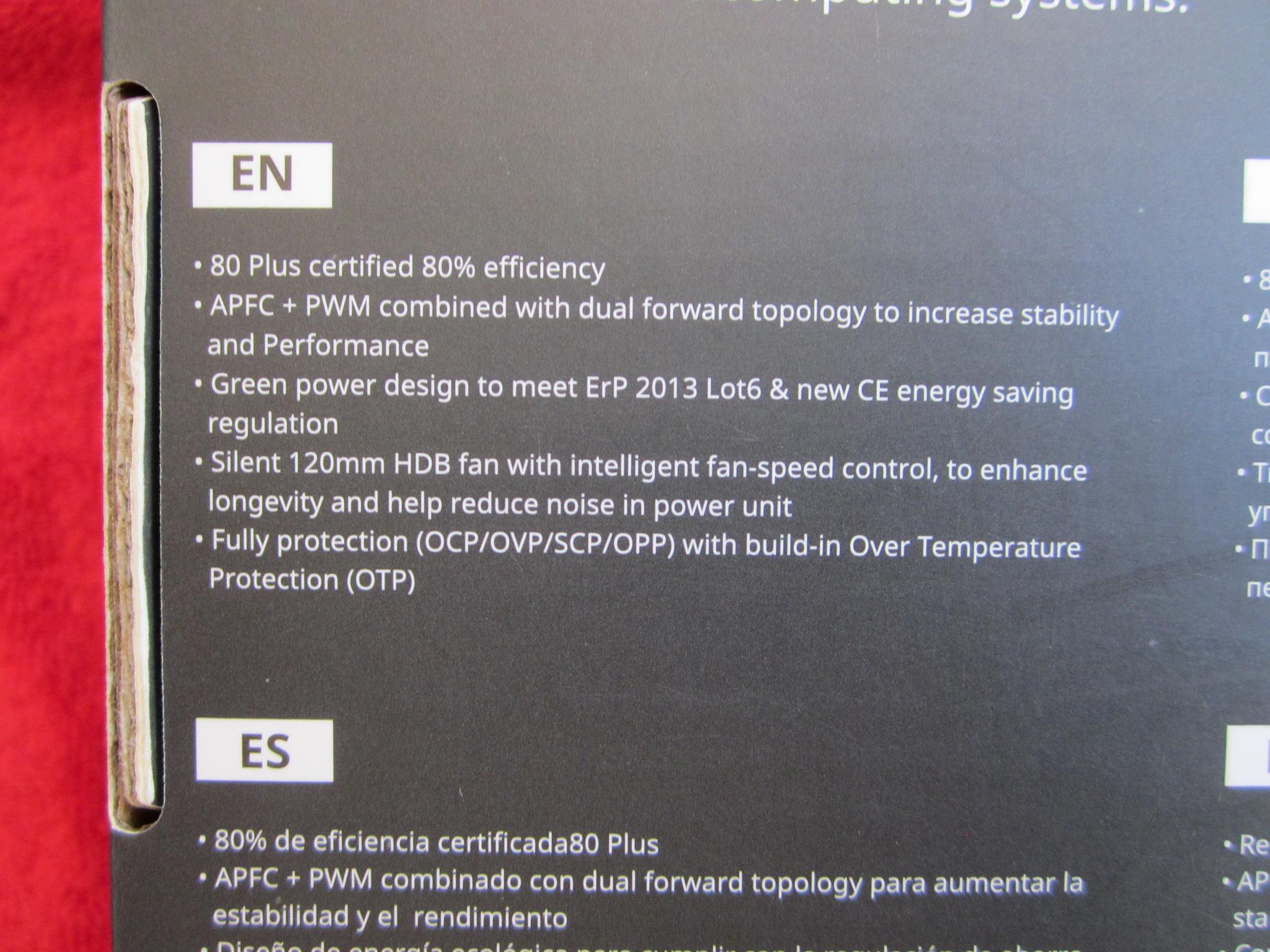 Cooler Master MasterWatt Lite 80+ 500w Power Supply