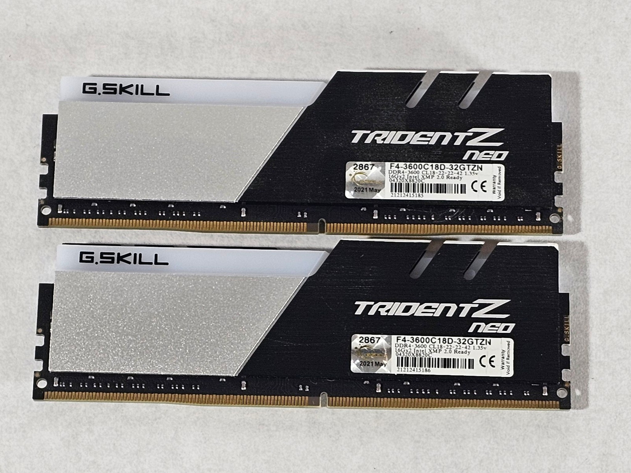 32GB DDR4 (2x16GB) 605 3600MT/s G.Skill Trident Z RGB