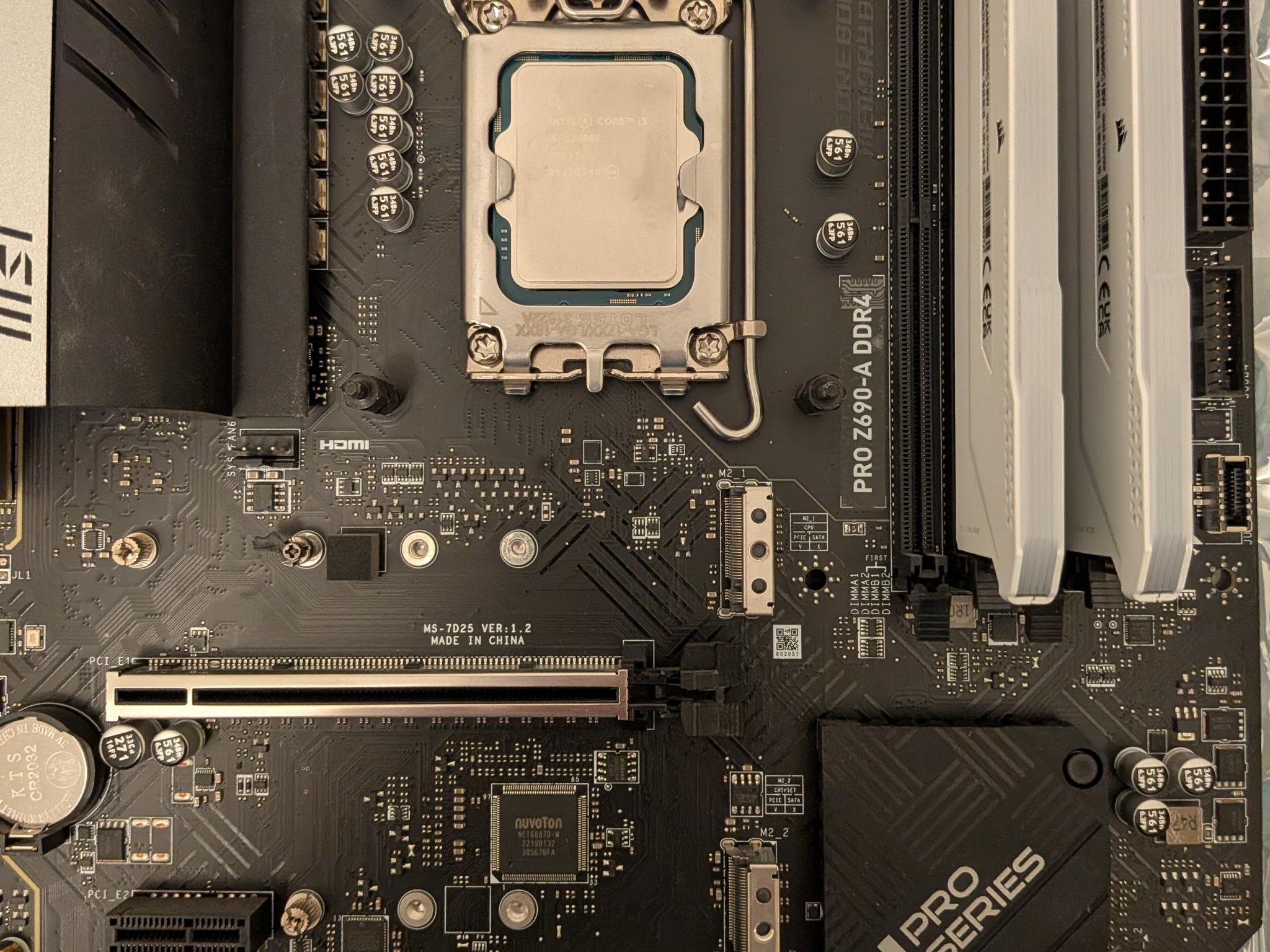 32GB DDR4-3600 CL18 | Core I5 12600K | MSI PRO Z690-A DDR4