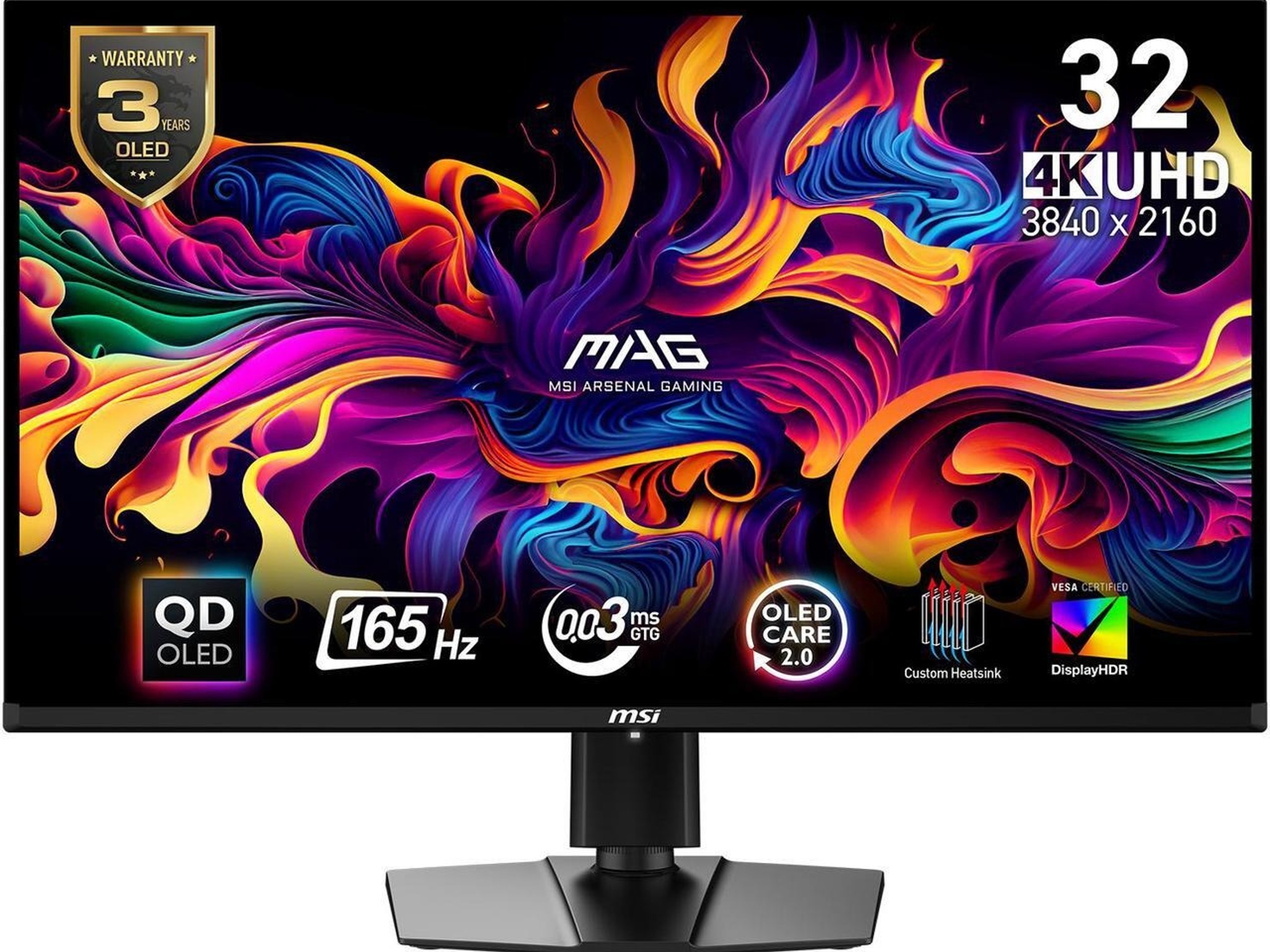 MSI MAG 321UPX QD-OLED 32" 16:9, QD-OLED Gaming Monitor, 240Hz 0.03ms, 3840 x 2160 (UHD)