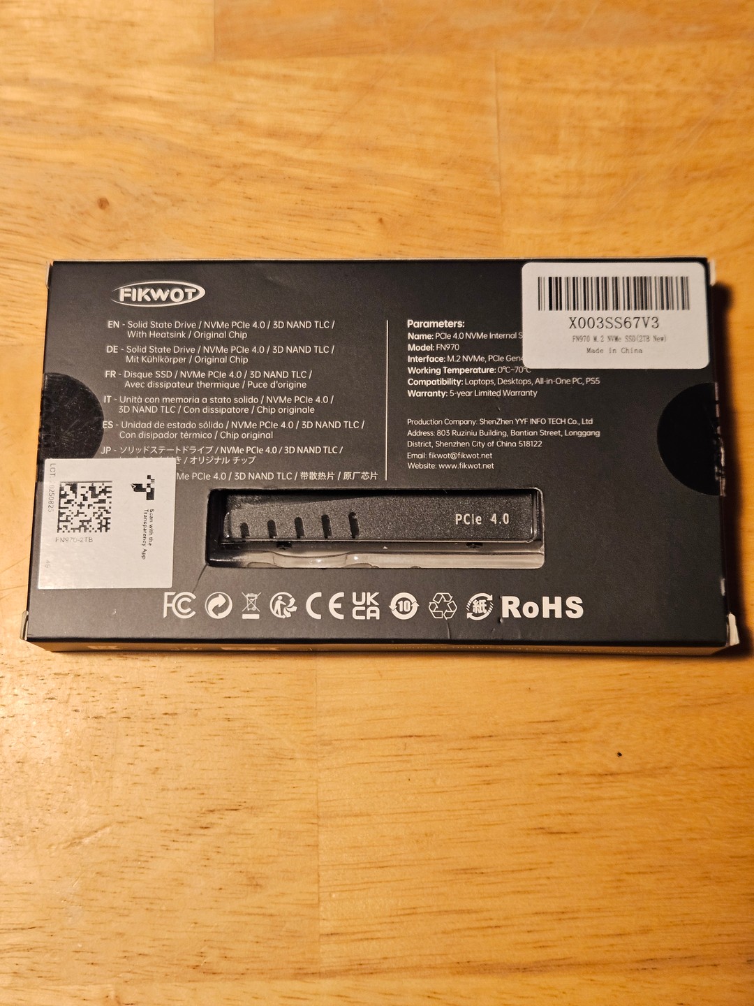 Fikwot FN 970 2TB with DRAM Cache and Heatsink | Jawa