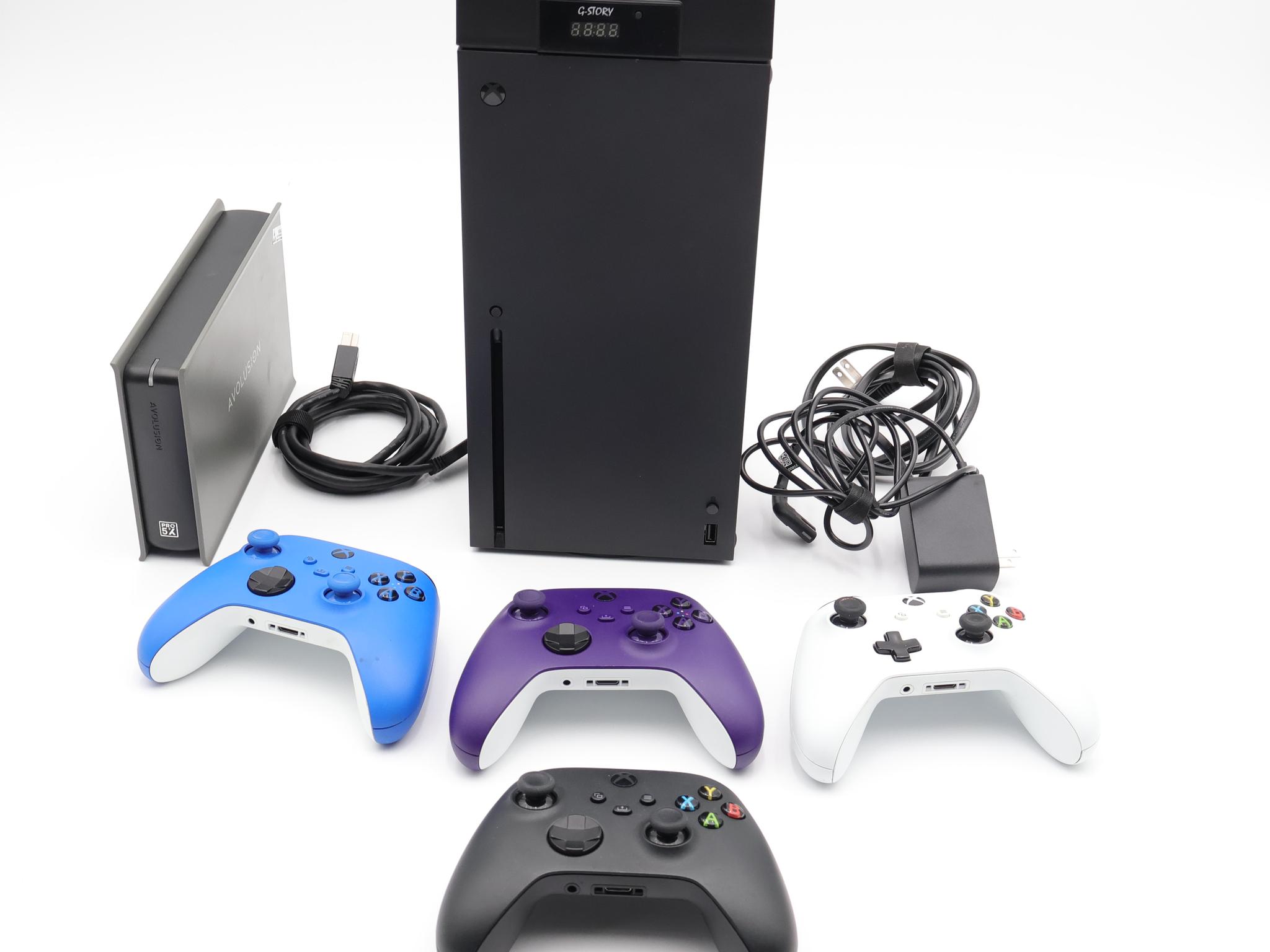 Xbox Series X 1TB Console Bundle 4 OEM Controllers 12TB Drive Cooling Fan