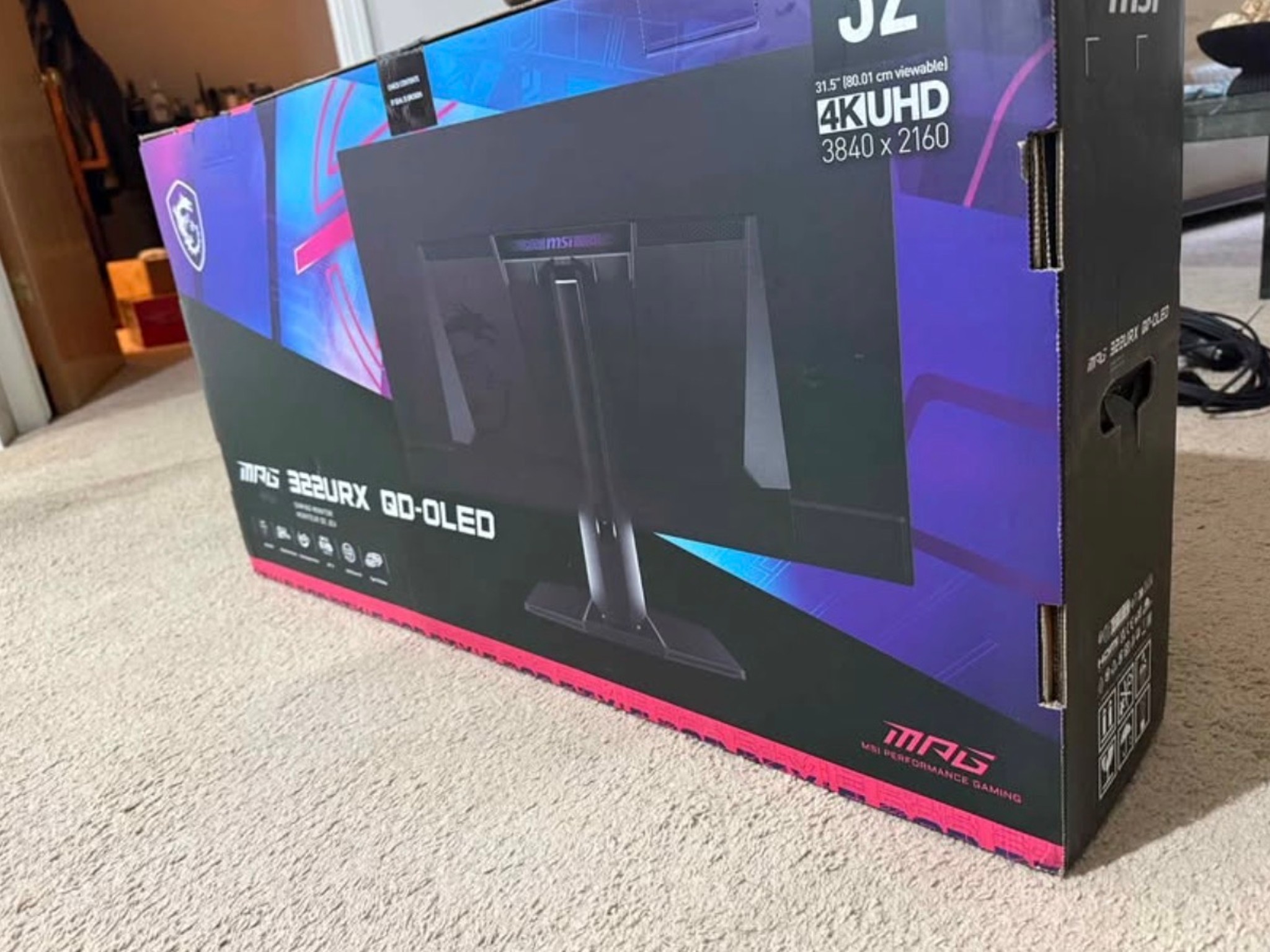 MSI MPG 322URX QD-OLED Gaming Monitor