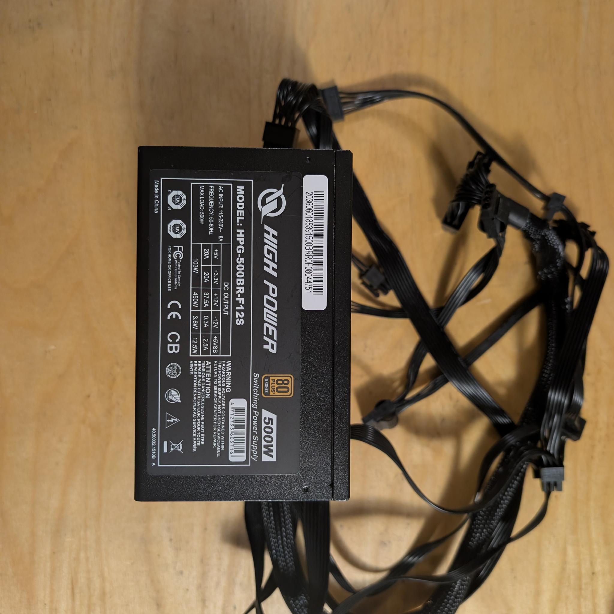 HighPower 500w 80 plus bronze