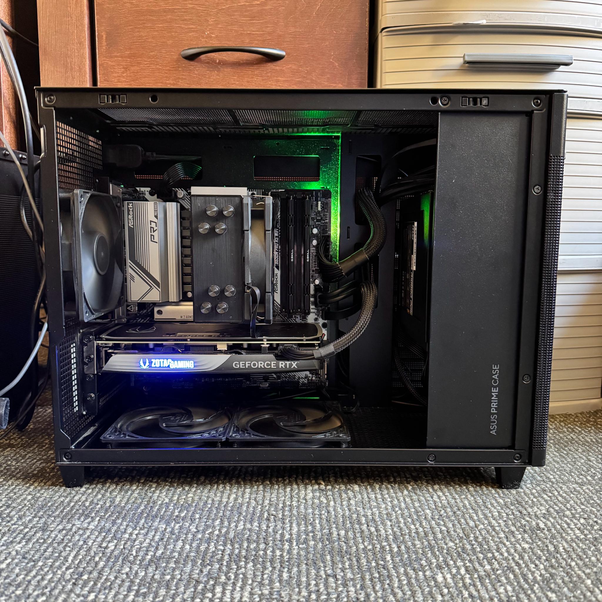 Ryzen 7 7800X3D | RTX 4070 SUPER | 32GB DDR5 (6000 MT/s) | 500GB SSD | 1000W Gold PSU | ASUS AP201