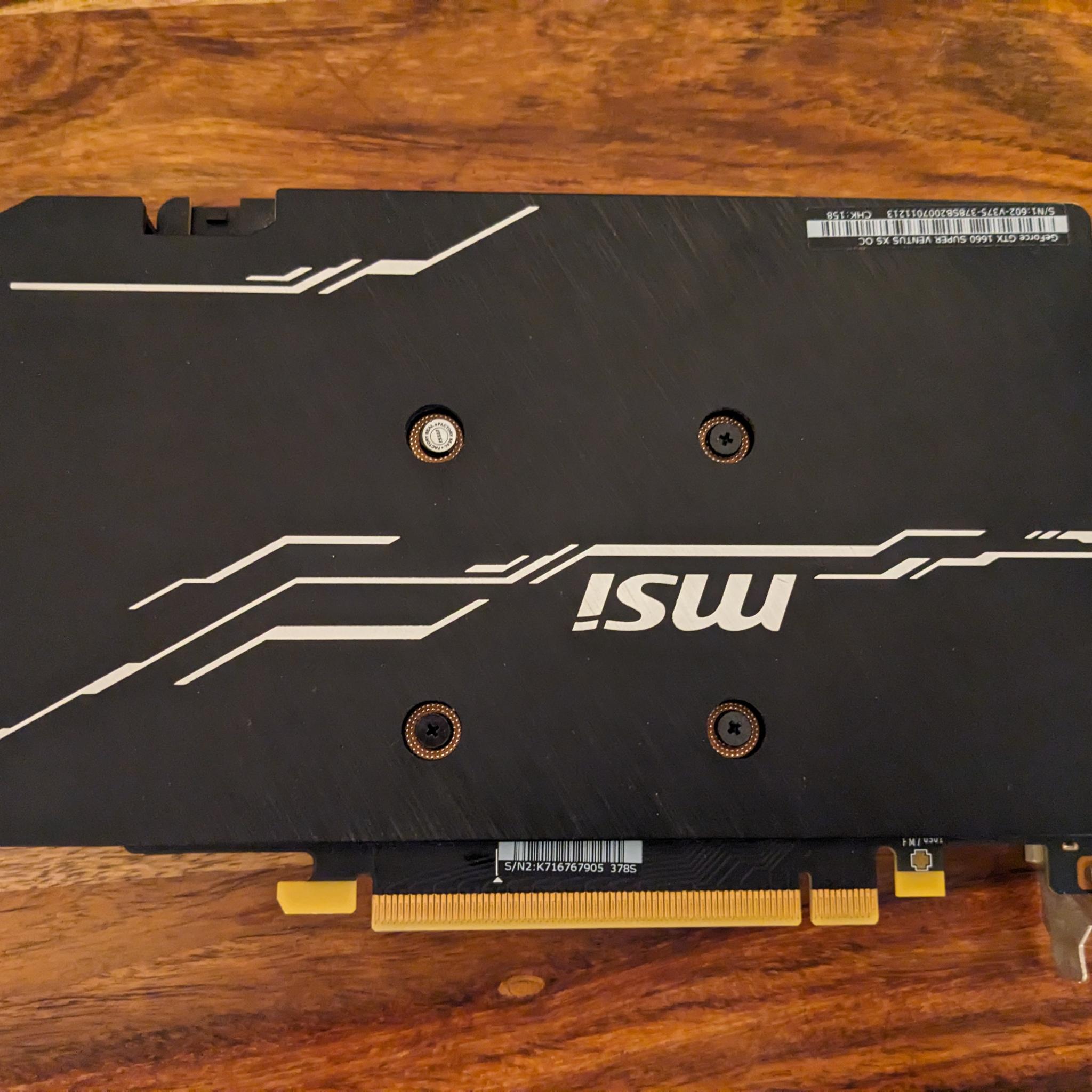 MSI GeForce GTX 1660 SUPER VENTUS XS OC