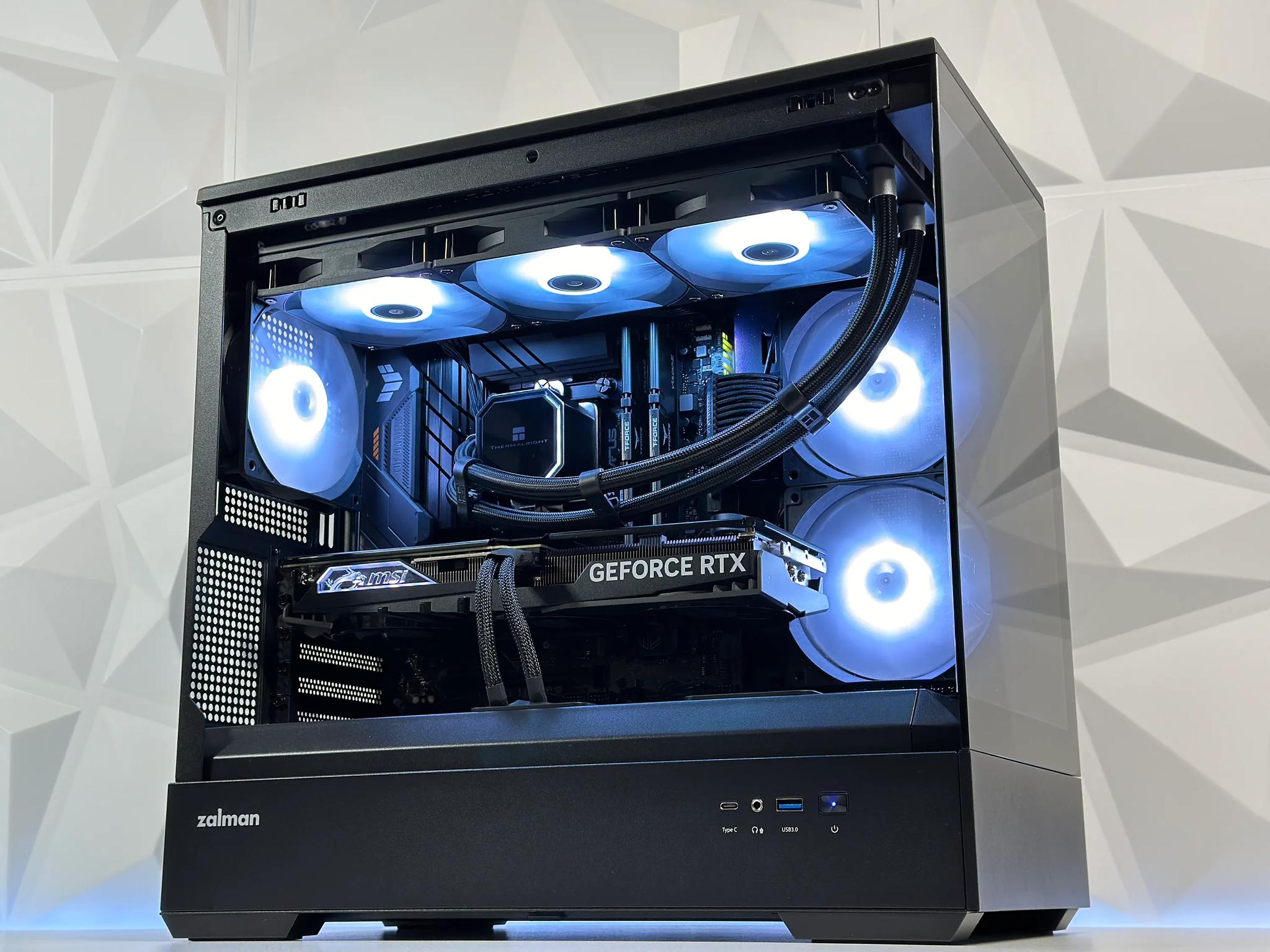 🌃🦇The Dark Knight 🦇Liquid Cooled Gaming PC🦇Nvidia RTX 4070 12GB🦇Intel  12600KF🦇32GB DDR4🦇1TB