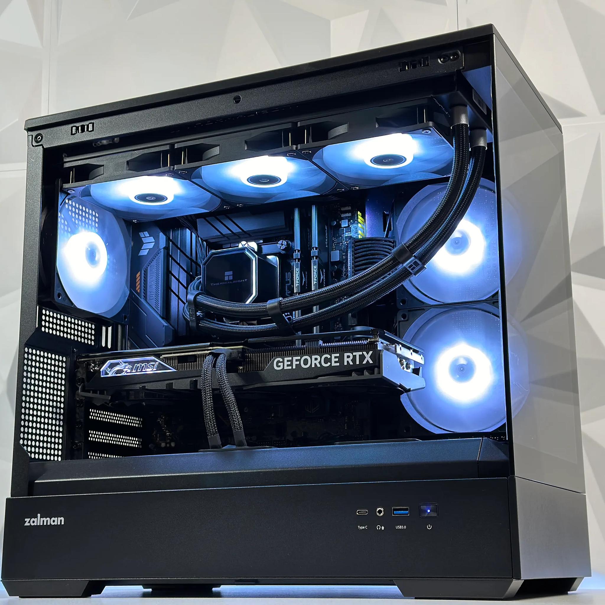 🌃🦇The Dark Knight 🦇Liquid Cooled Gaming PC🦇Nvidia RTX 4070 12GB🦇Intel  12600KF🦇32GB DDR4🦇1TB