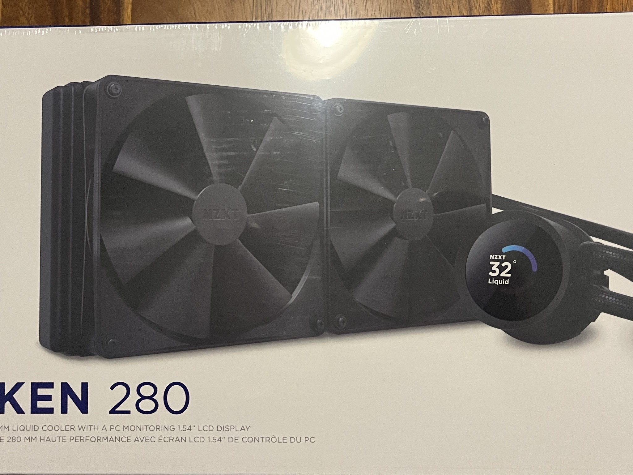 NZXT Kraken 280mm - RL-KN280-B1 - AIO CPU Liquid Cooler - LCD Display New Sealed