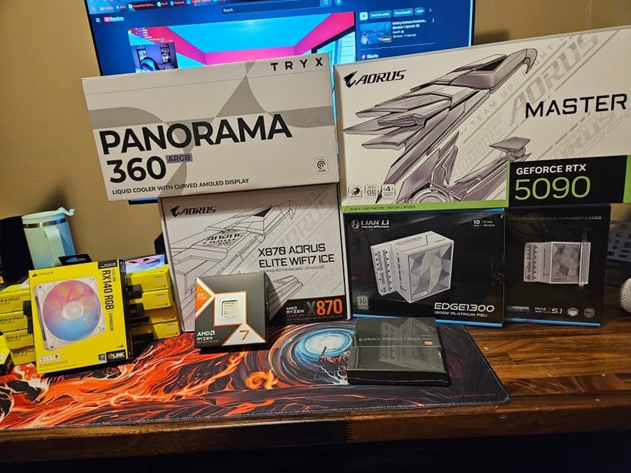 RTX 5090 Master ICE + Ryzen 9800X3D beast PC, 4TB NVMe, 32GB RAM, 4K ready