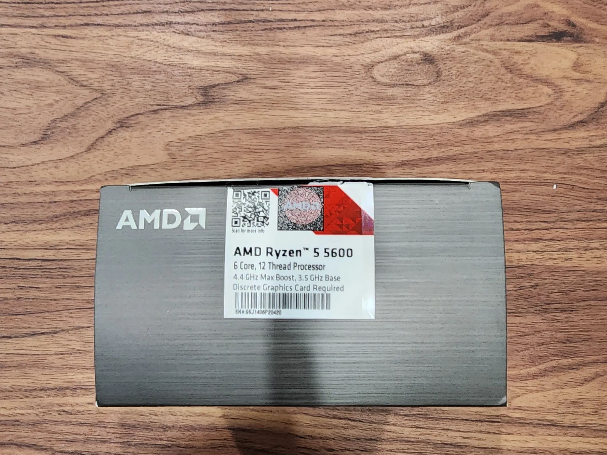 AMD Ryzen 5600 (NEVER USED)