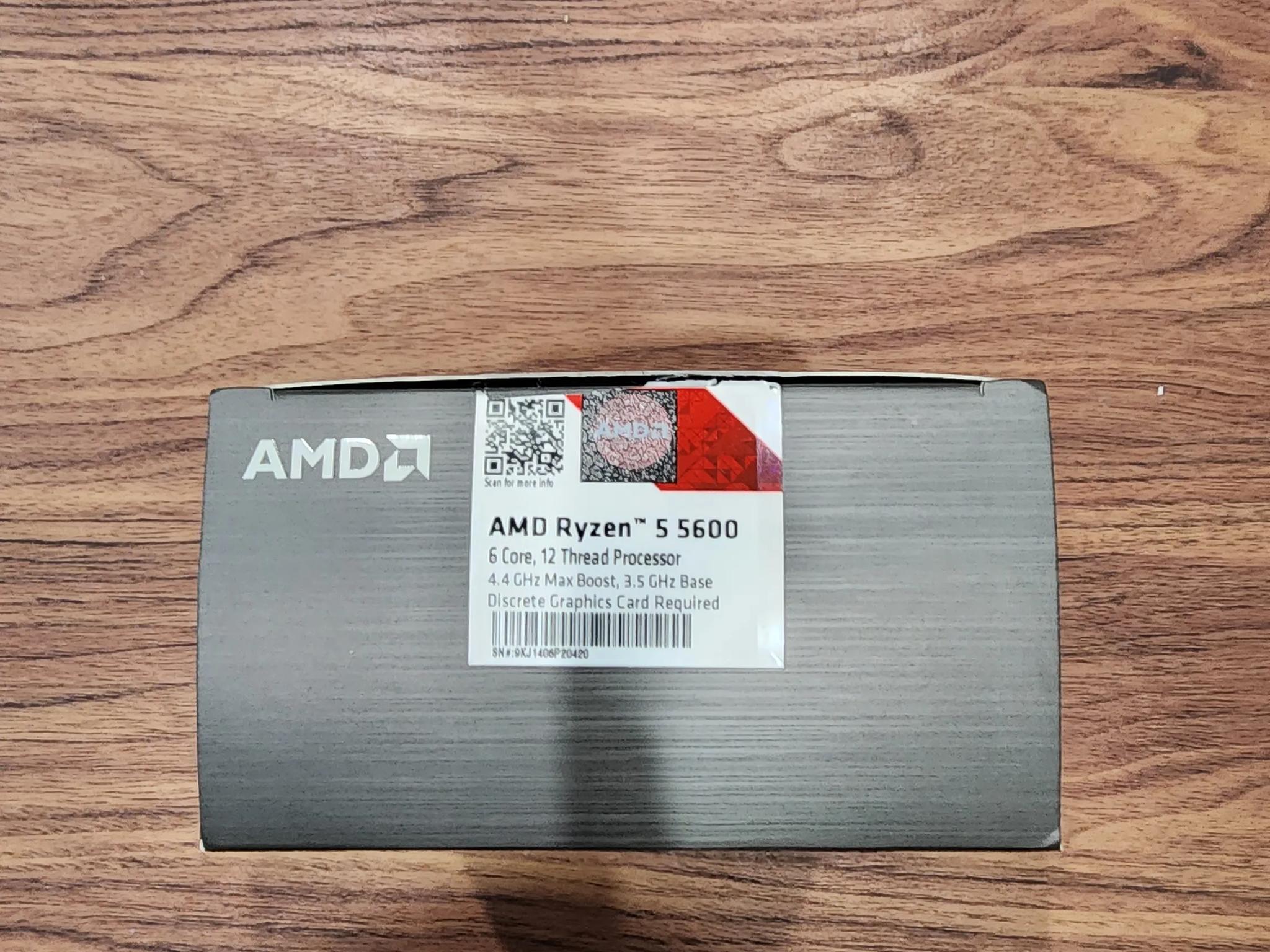 AMD Ryzen 5600 (NEVER USED)